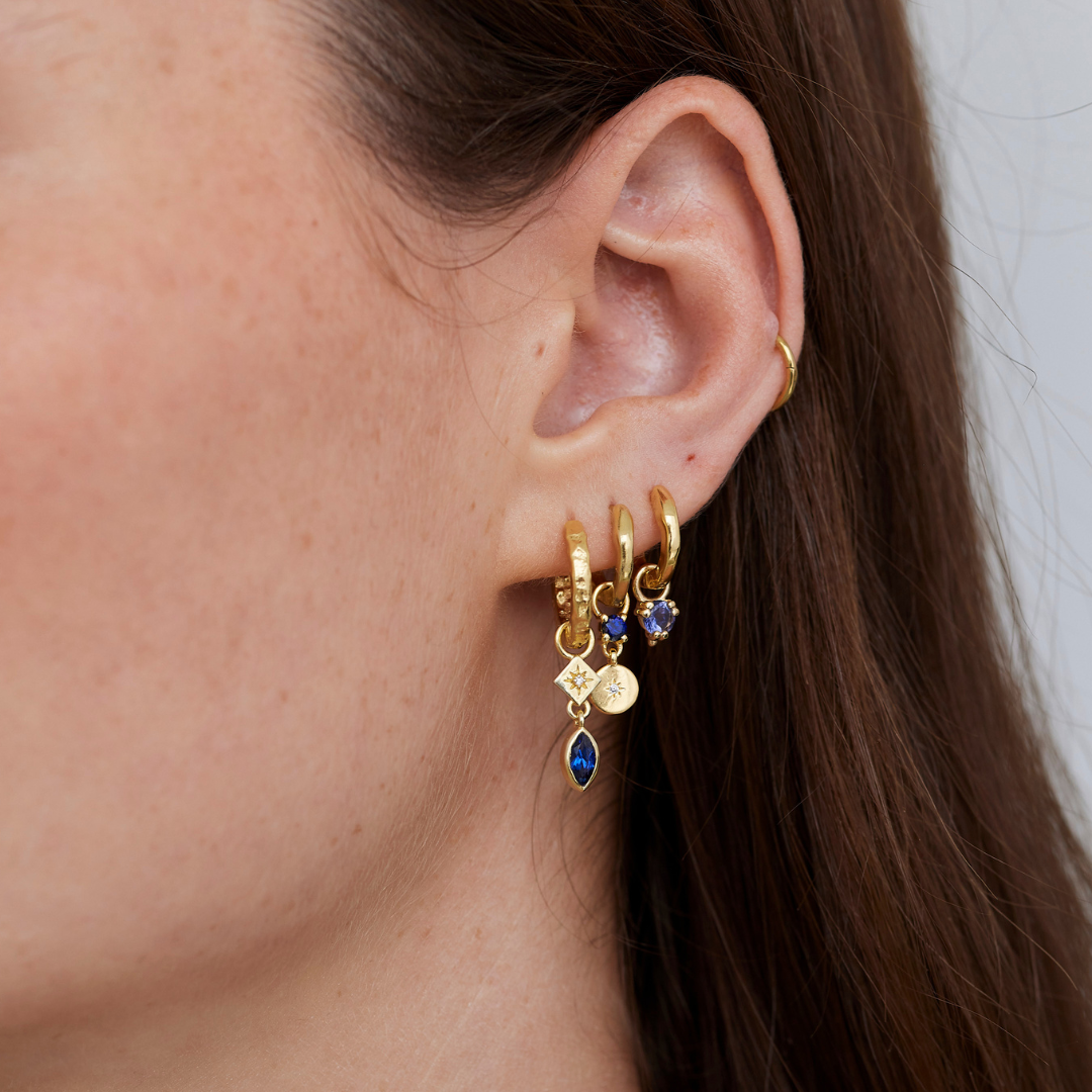 Chloe Sapphire & Iolite Gold Ear Candy Stack