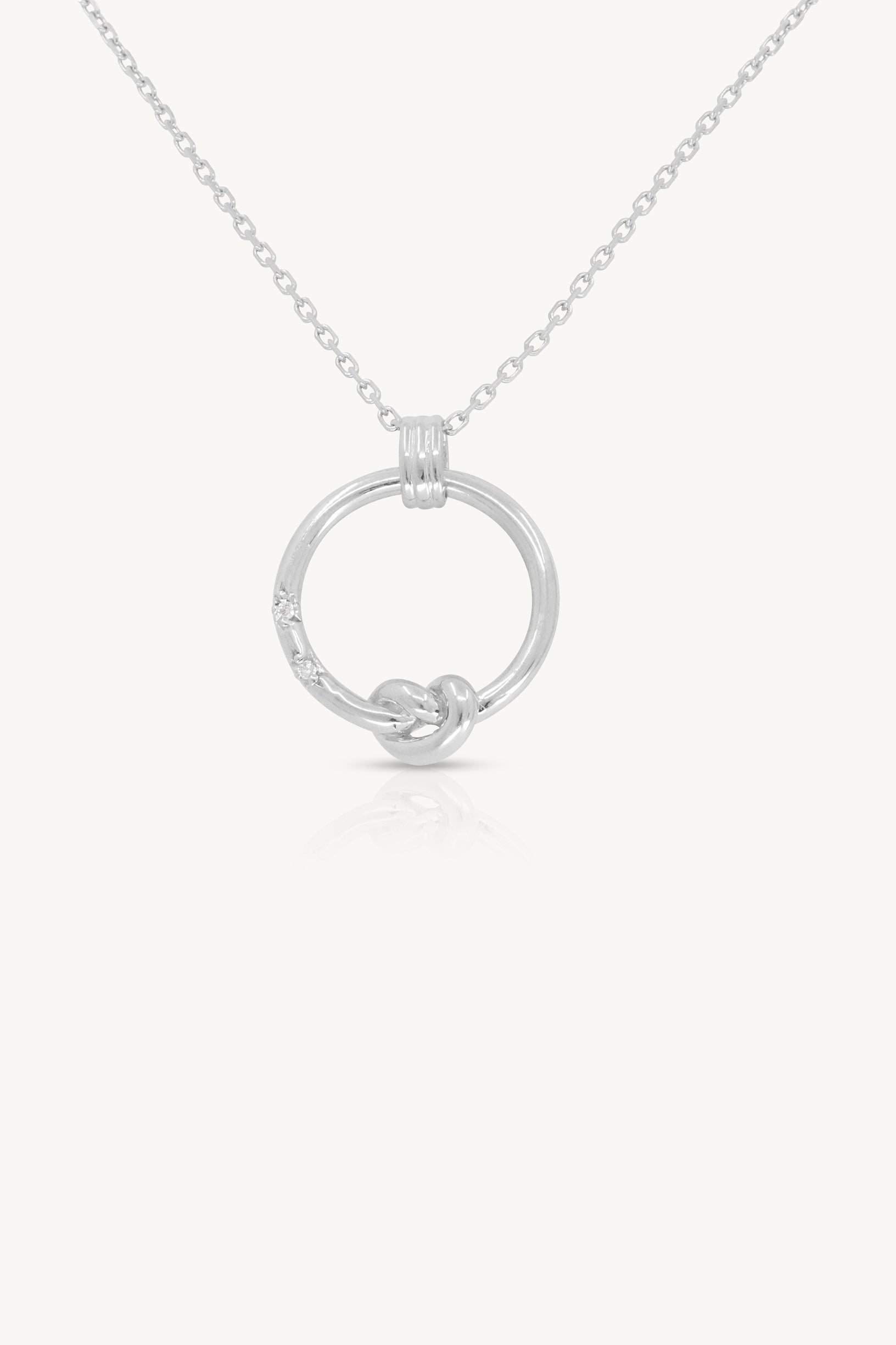 Forever Tied Silver Necklace