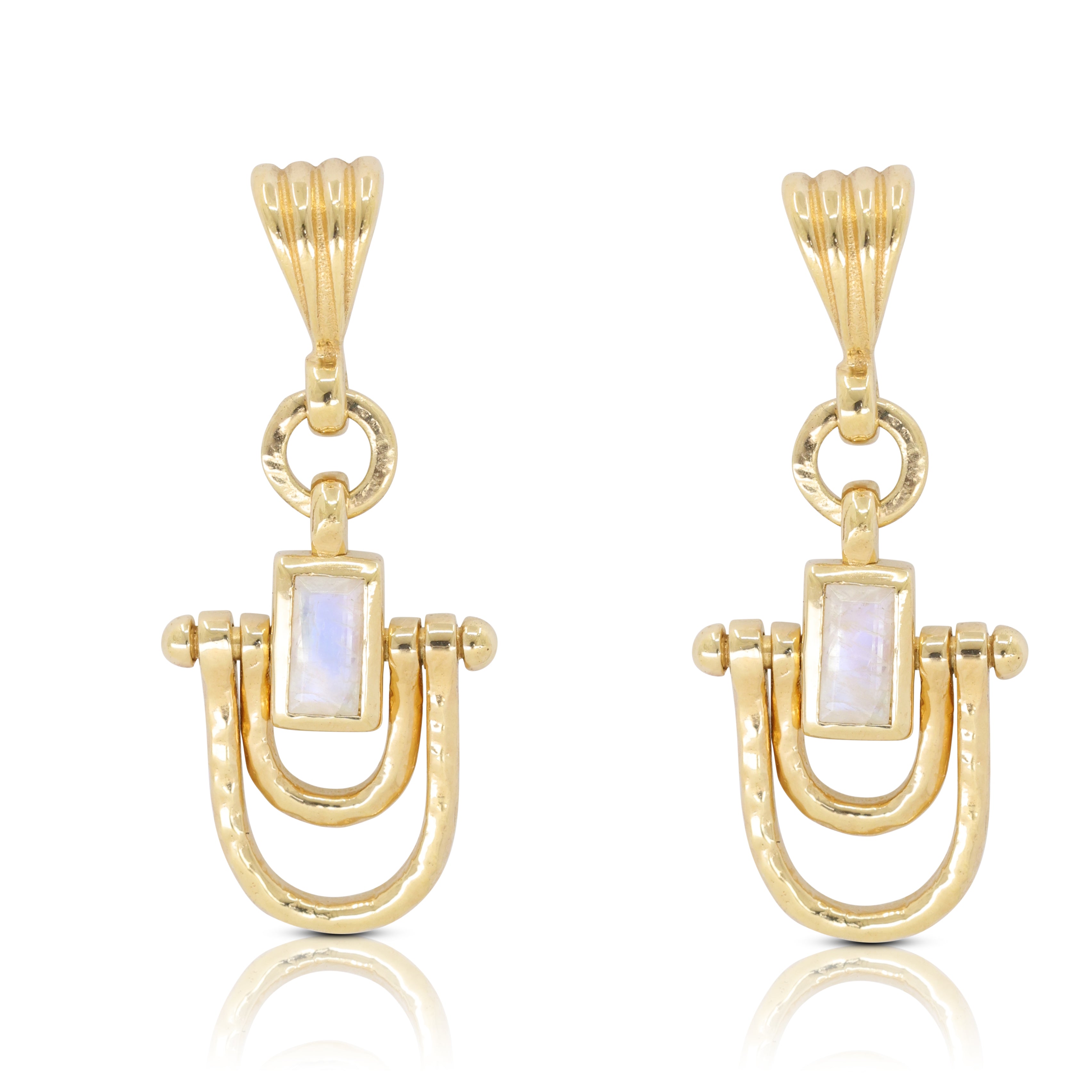 Allegra Moonstone Gold Earrings