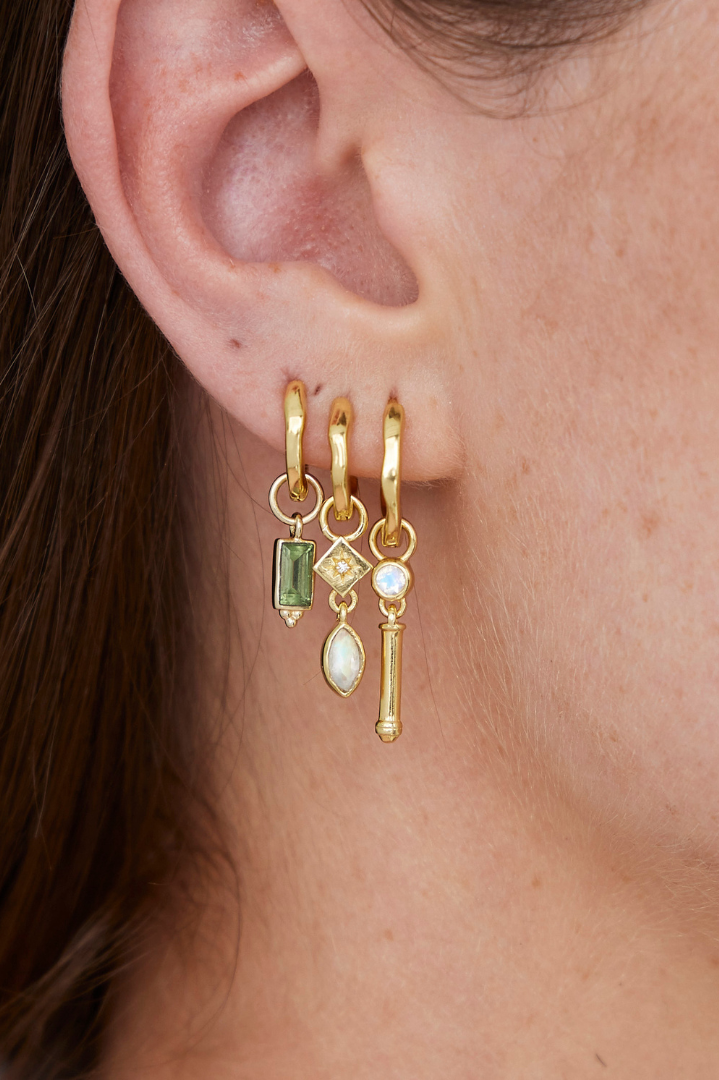 Ceptre Apatite Gold Ear Candy Stack