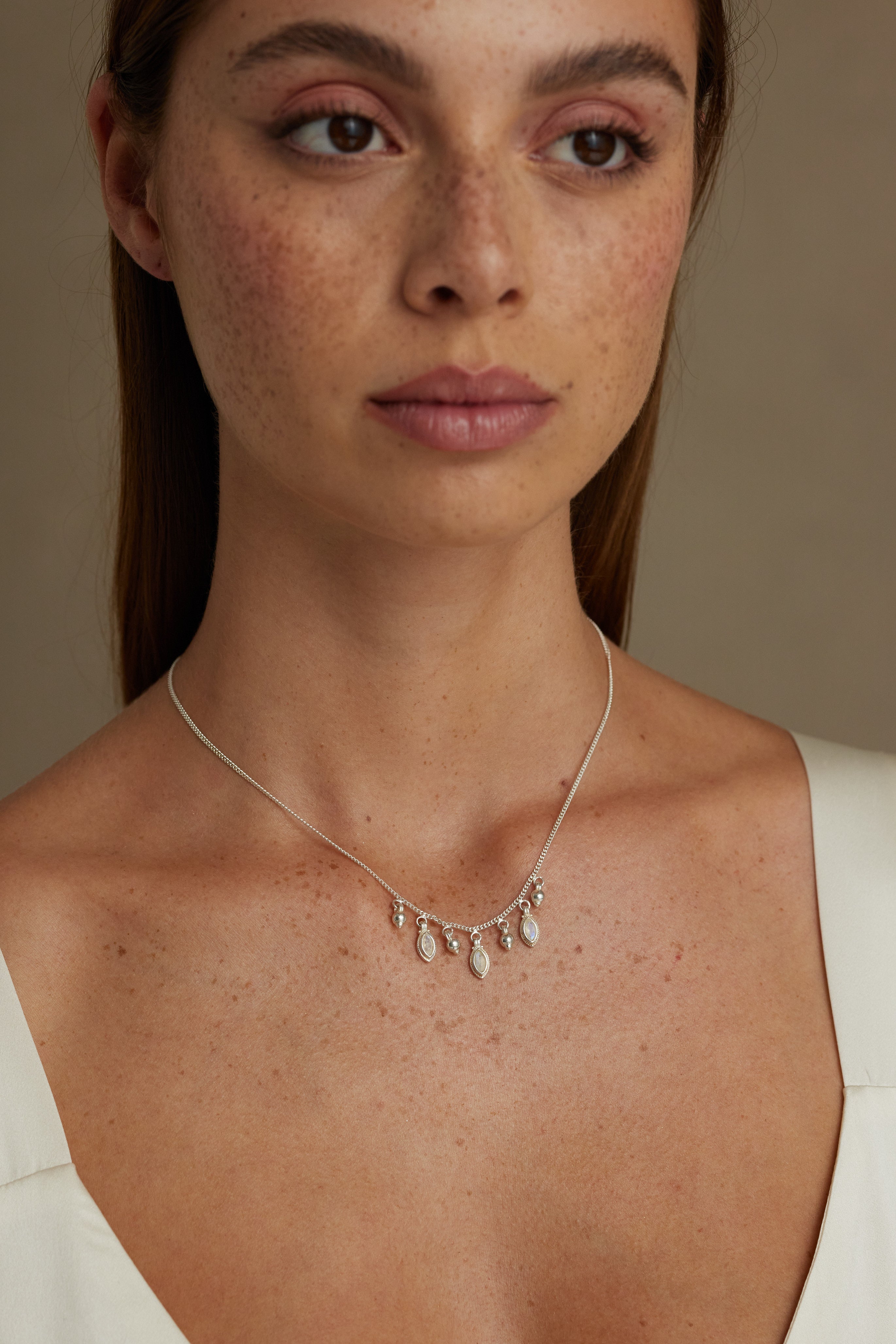 Aura Silver Necklace