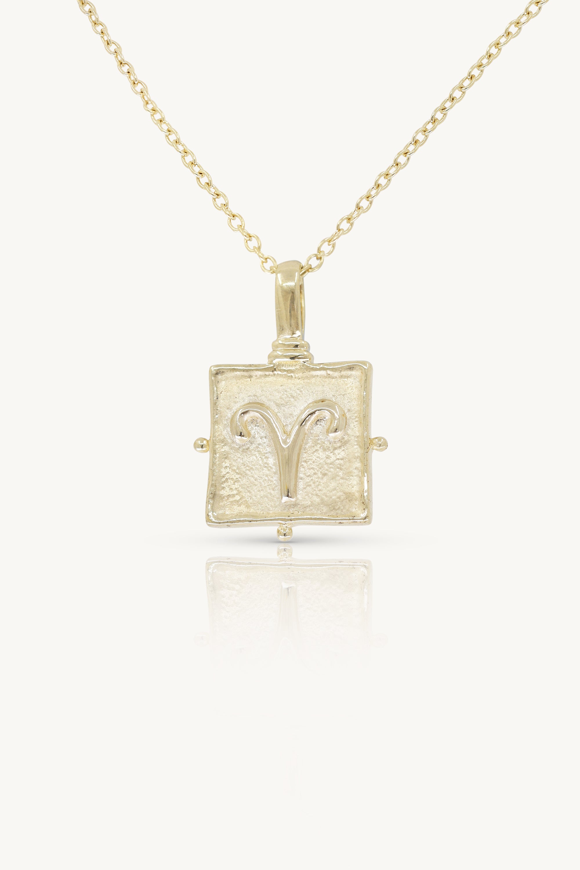 Aries Zodiac Gold Necklace