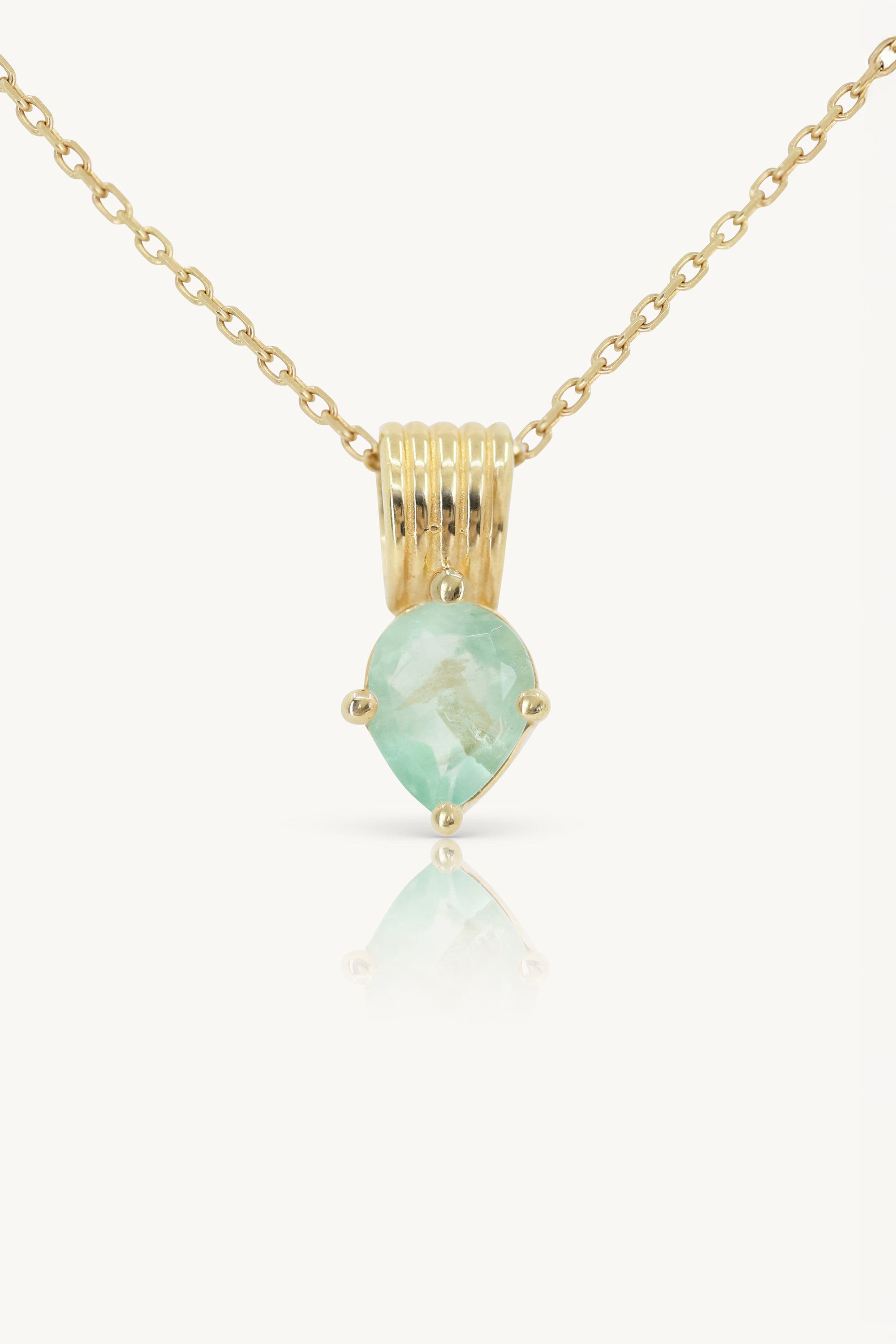 Amie Fluorite Gold Necklace