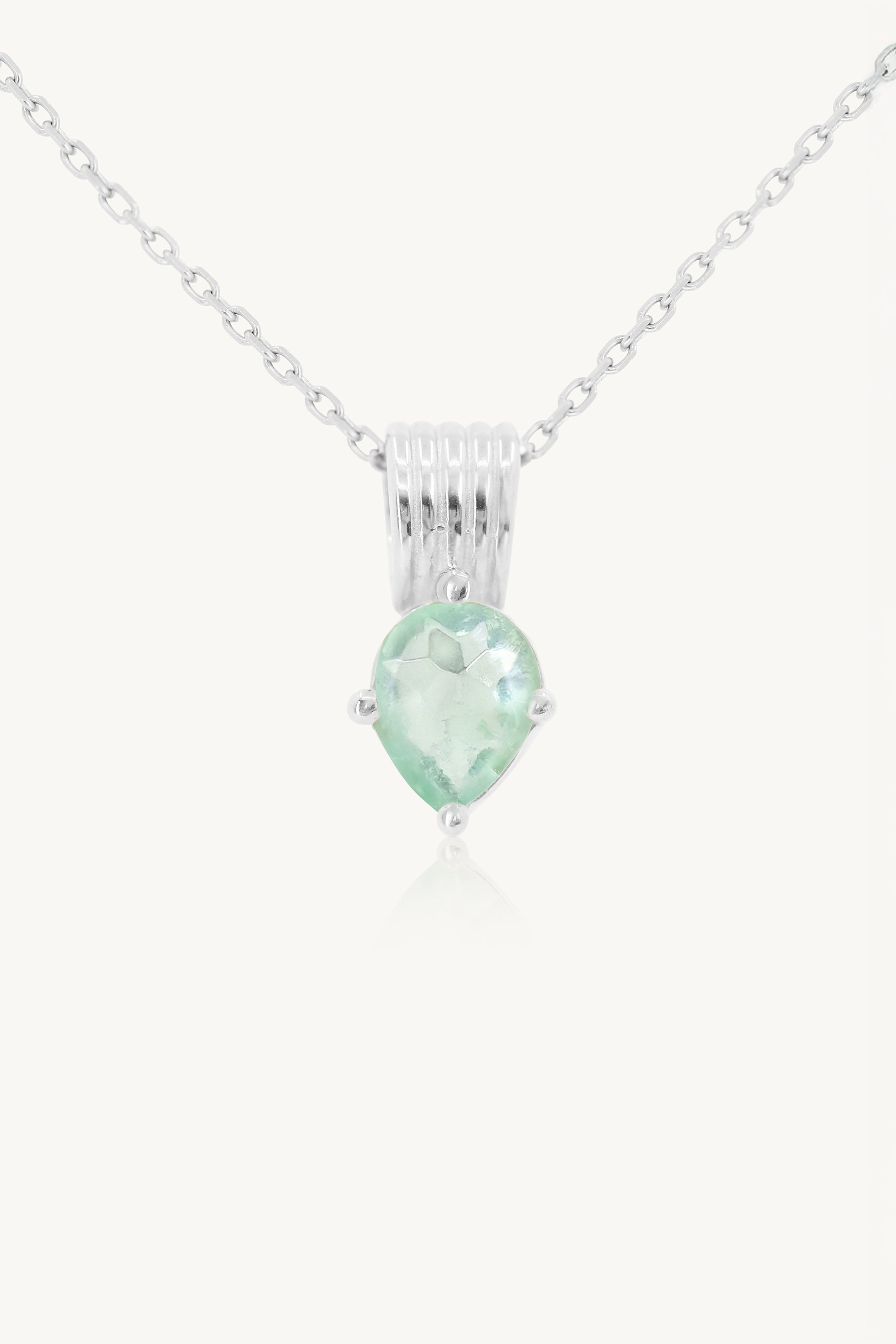 Amie Fluorite Silver Necklace