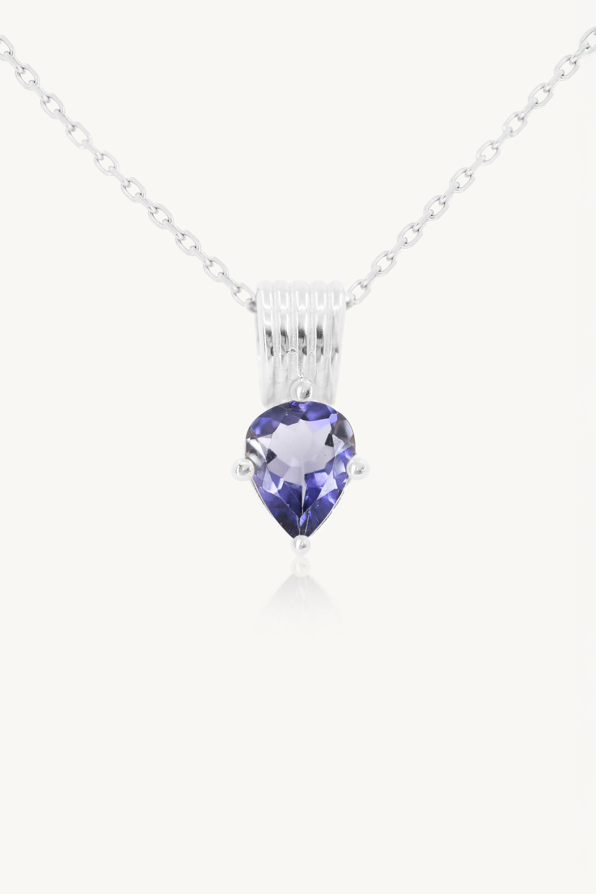 Amie Iolite Silver Necklace