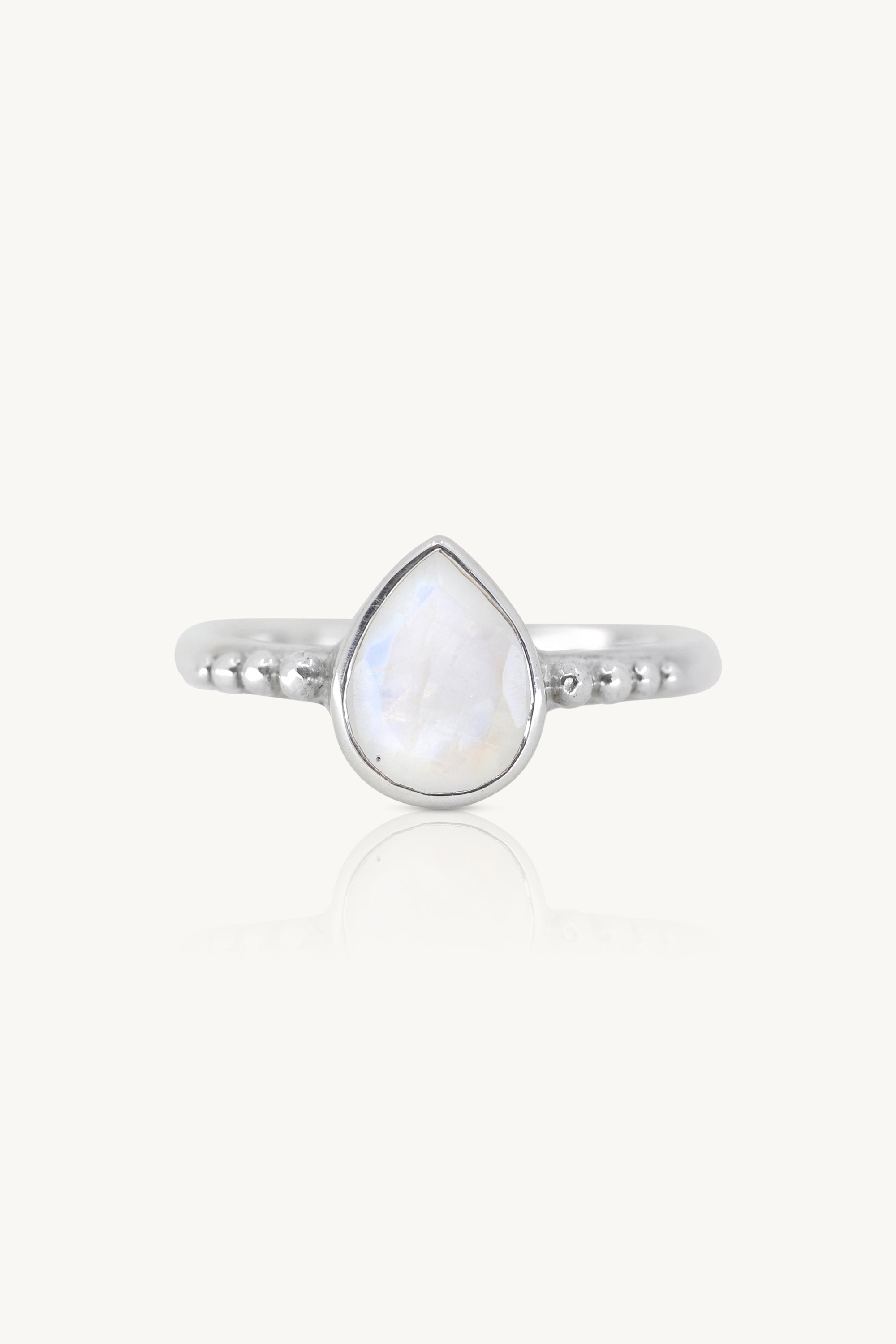 Amie Moonstone Silver Stacker