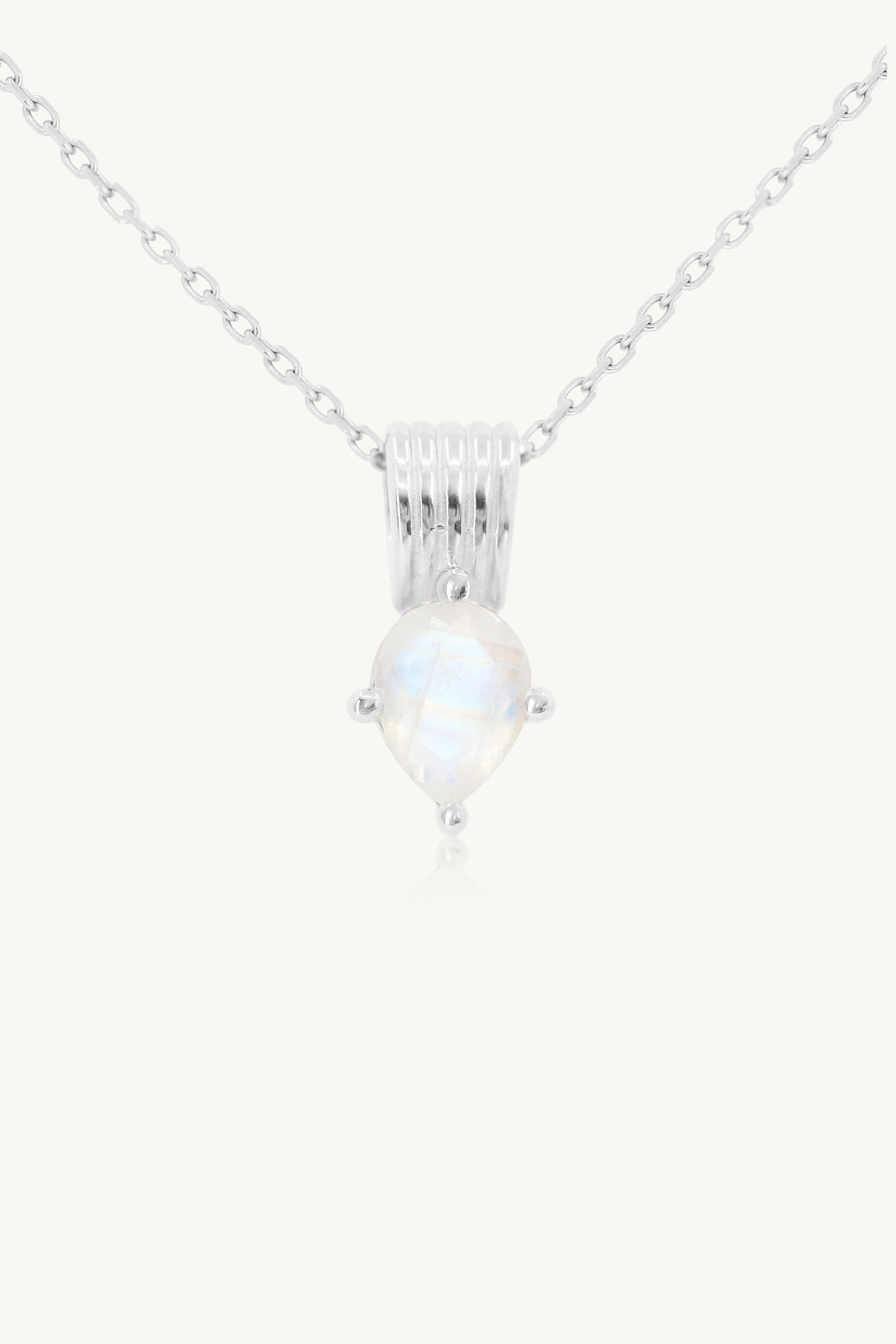 Amie Moonstone Silver Necklace