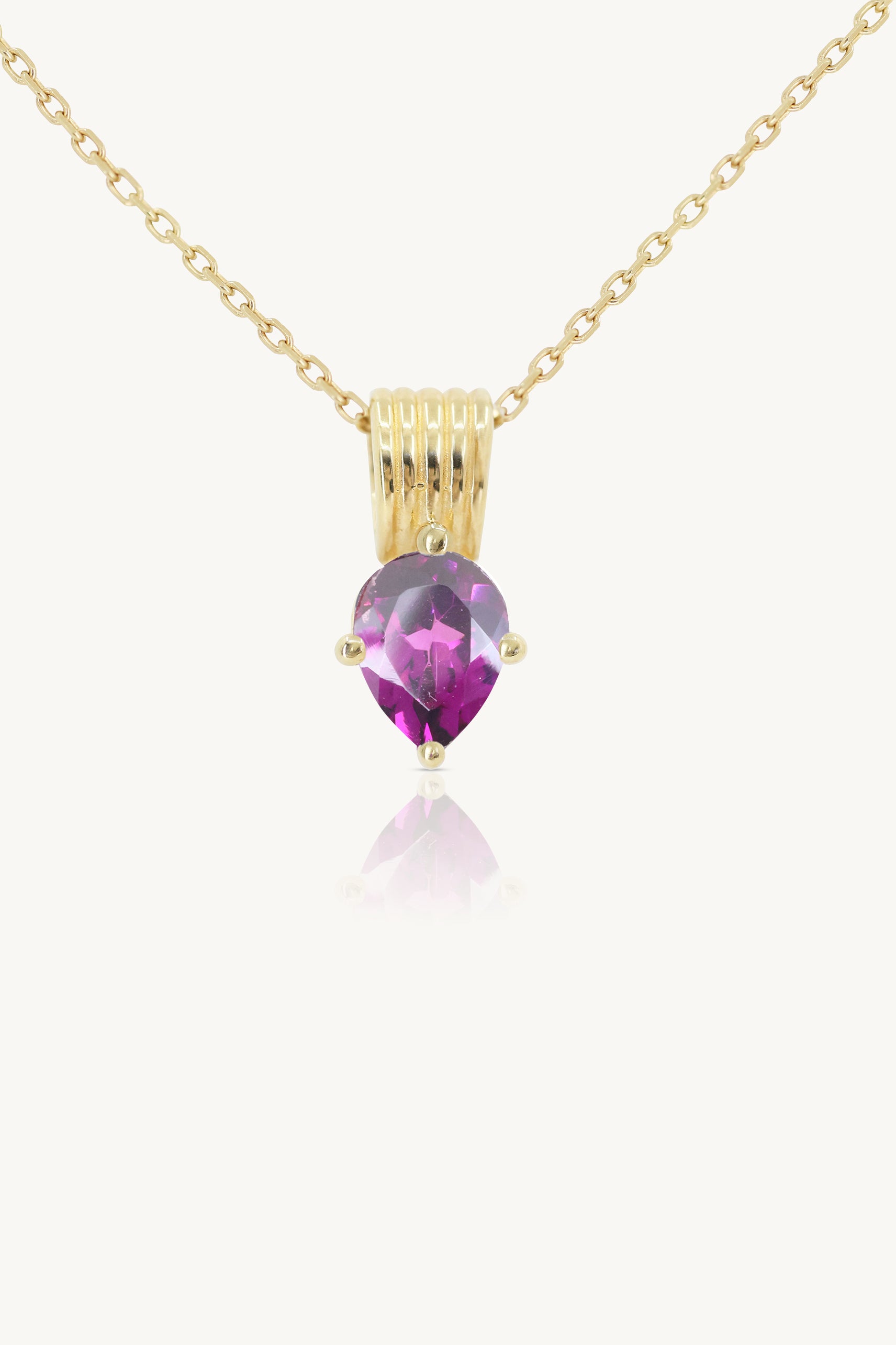 Amie Rhodolite Gold Necklace