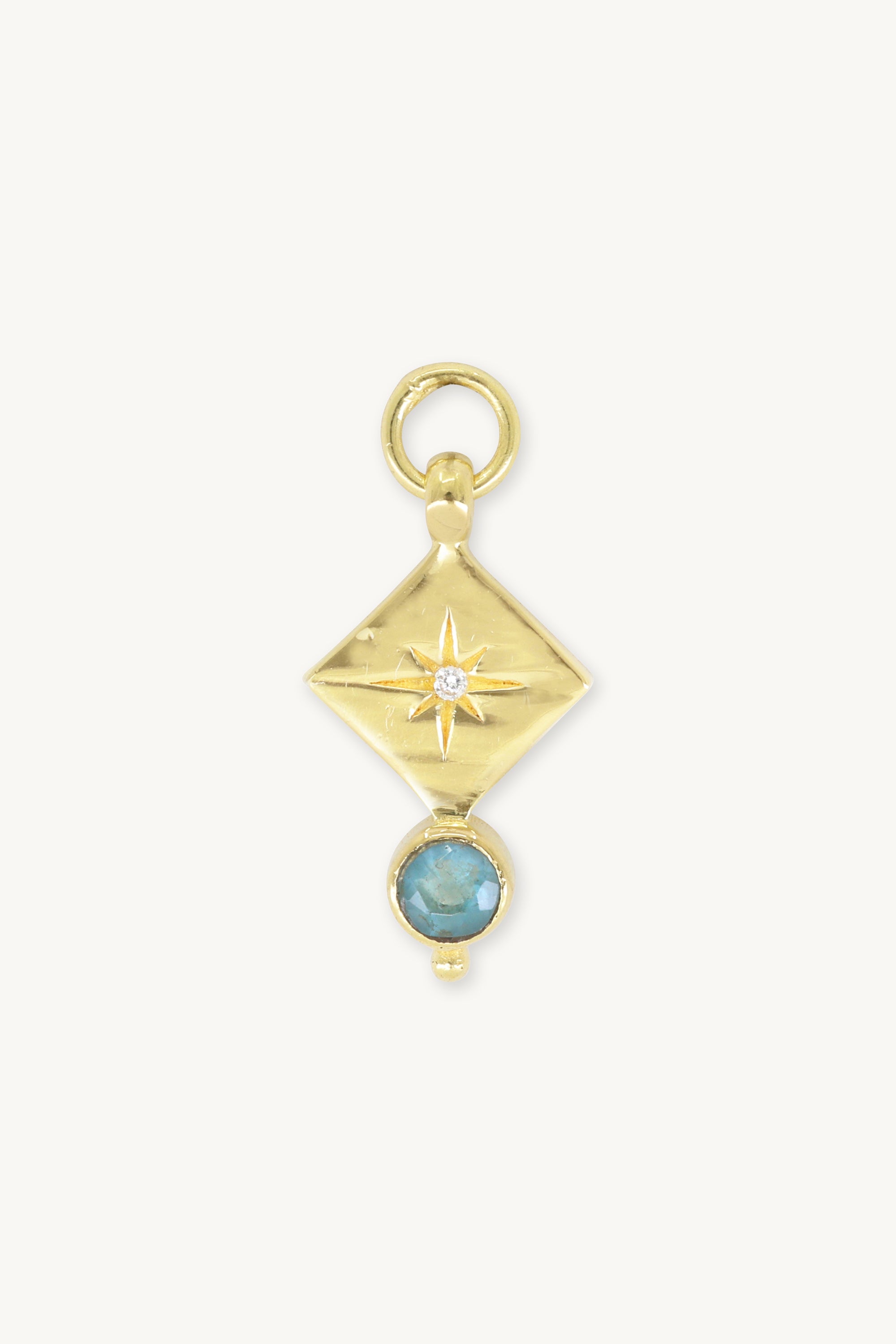 Ara Apatite Gold Charm