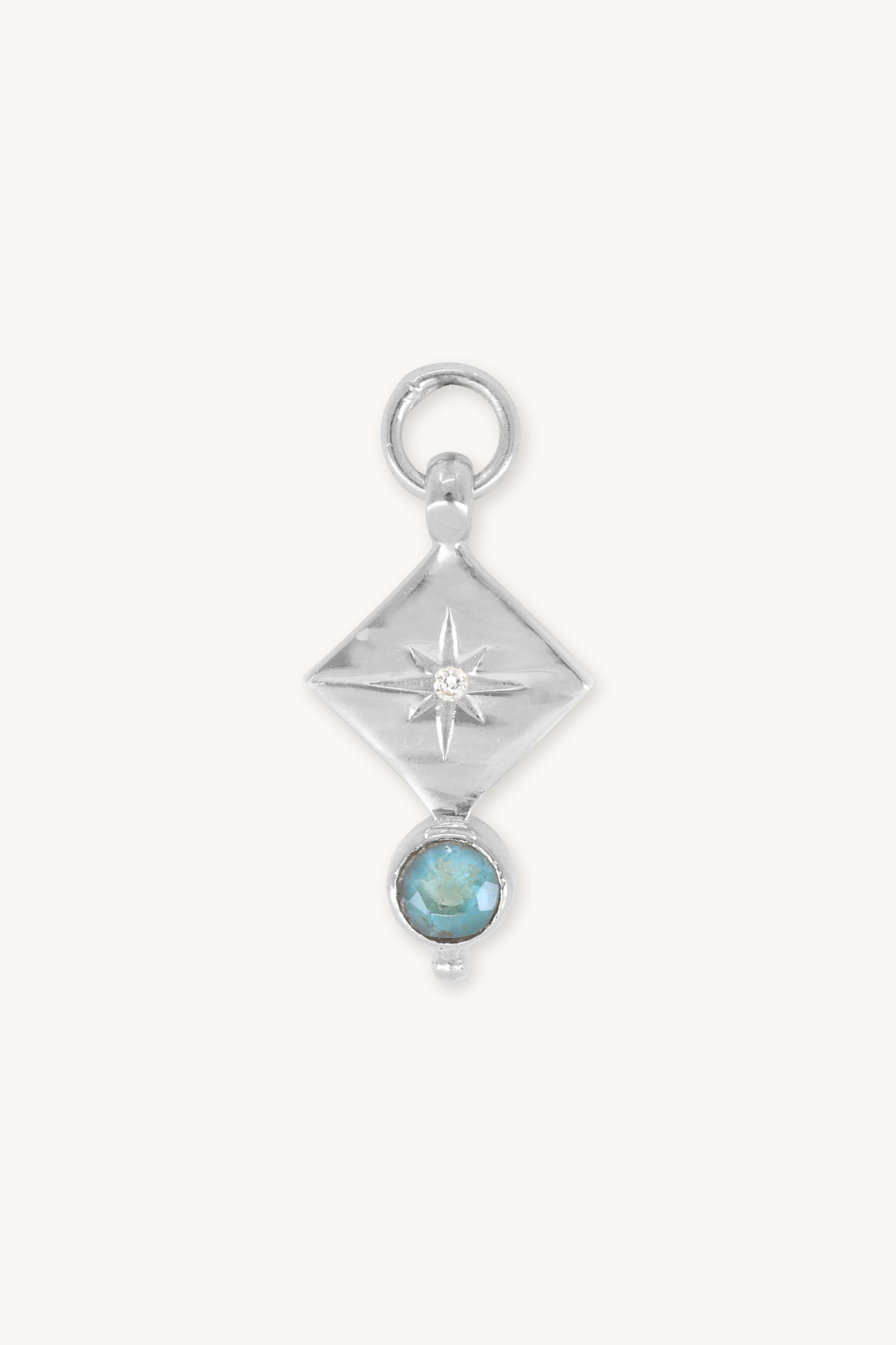 Ara Apatite Silver Charm