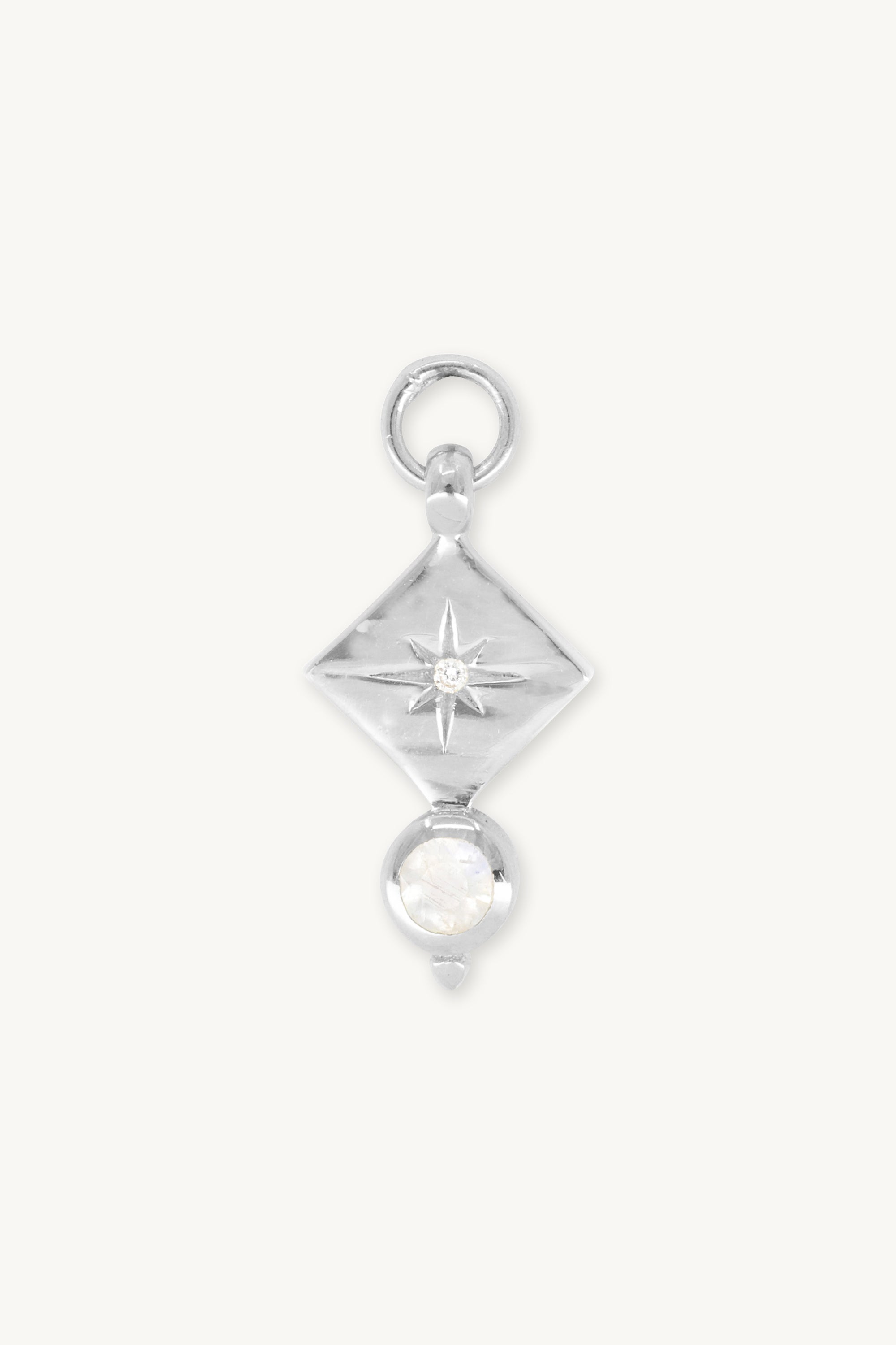 Ara Moonstone Silver Charm