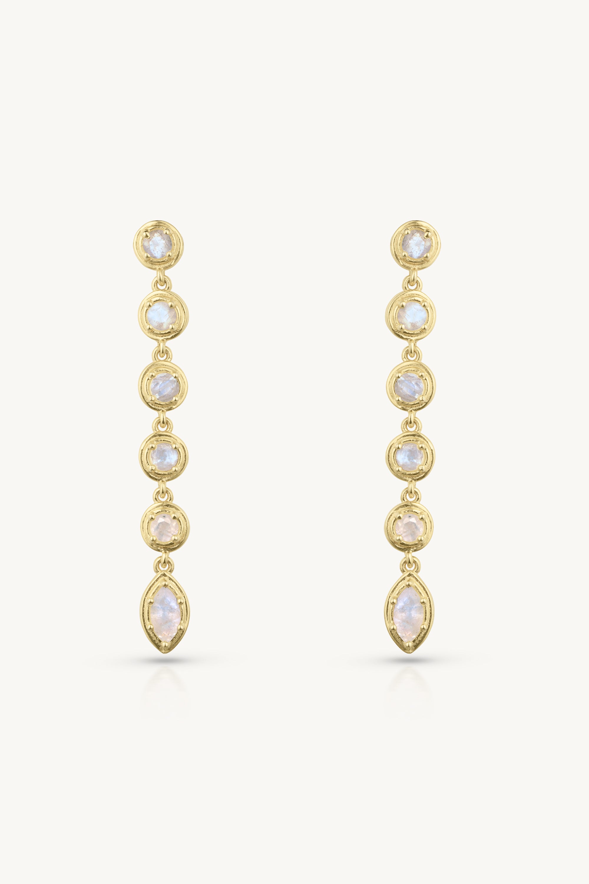 Aura Drop Gold Earrings