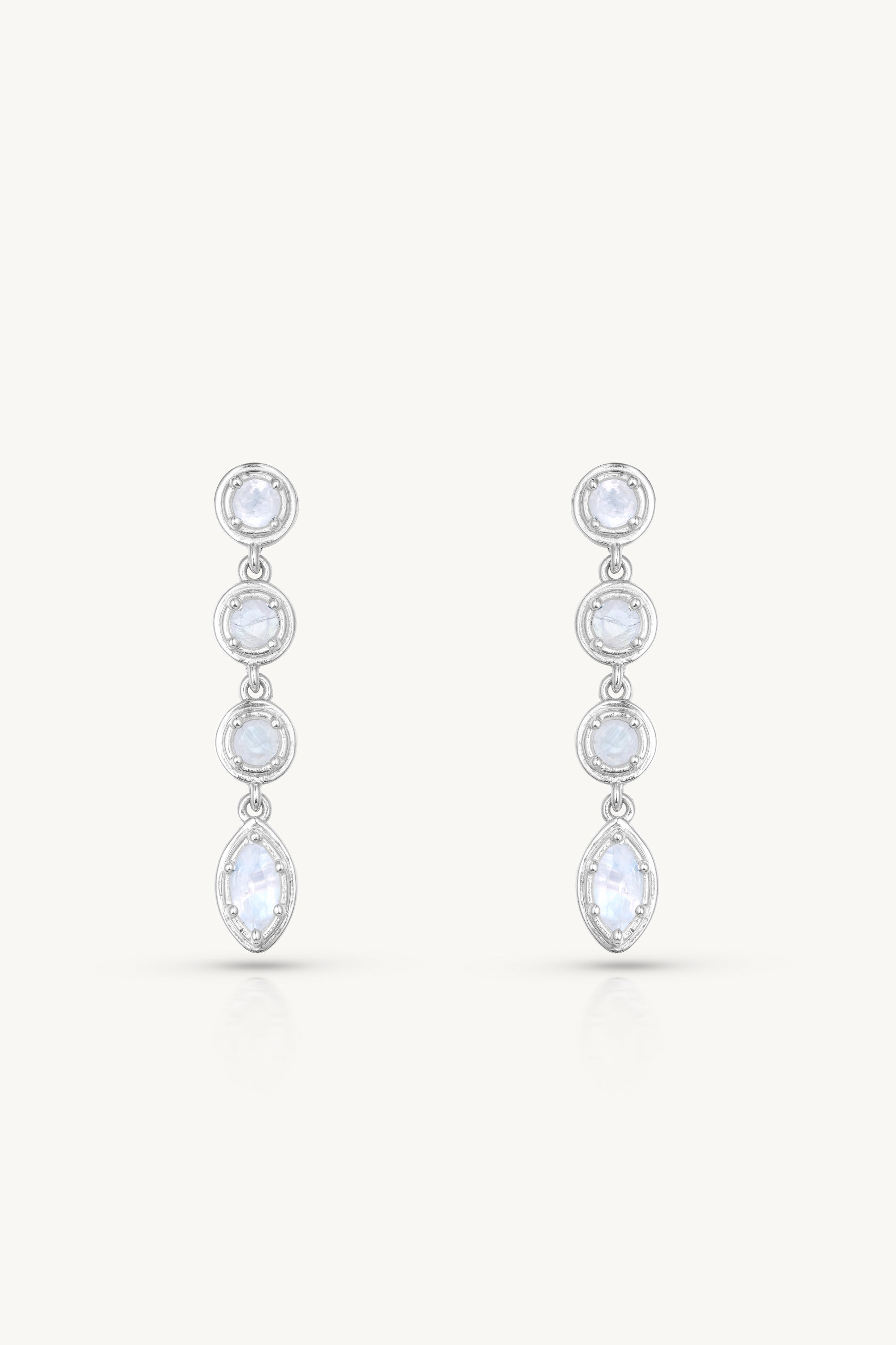 Aura Petite Silver Earrings