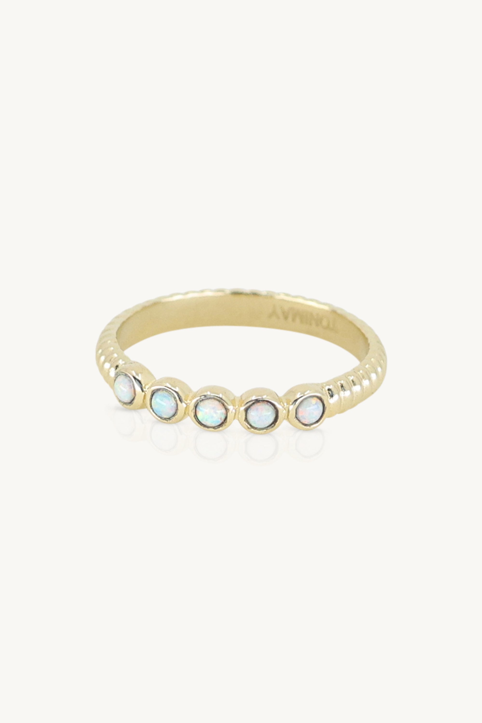 Binded Opal Gold Stacker