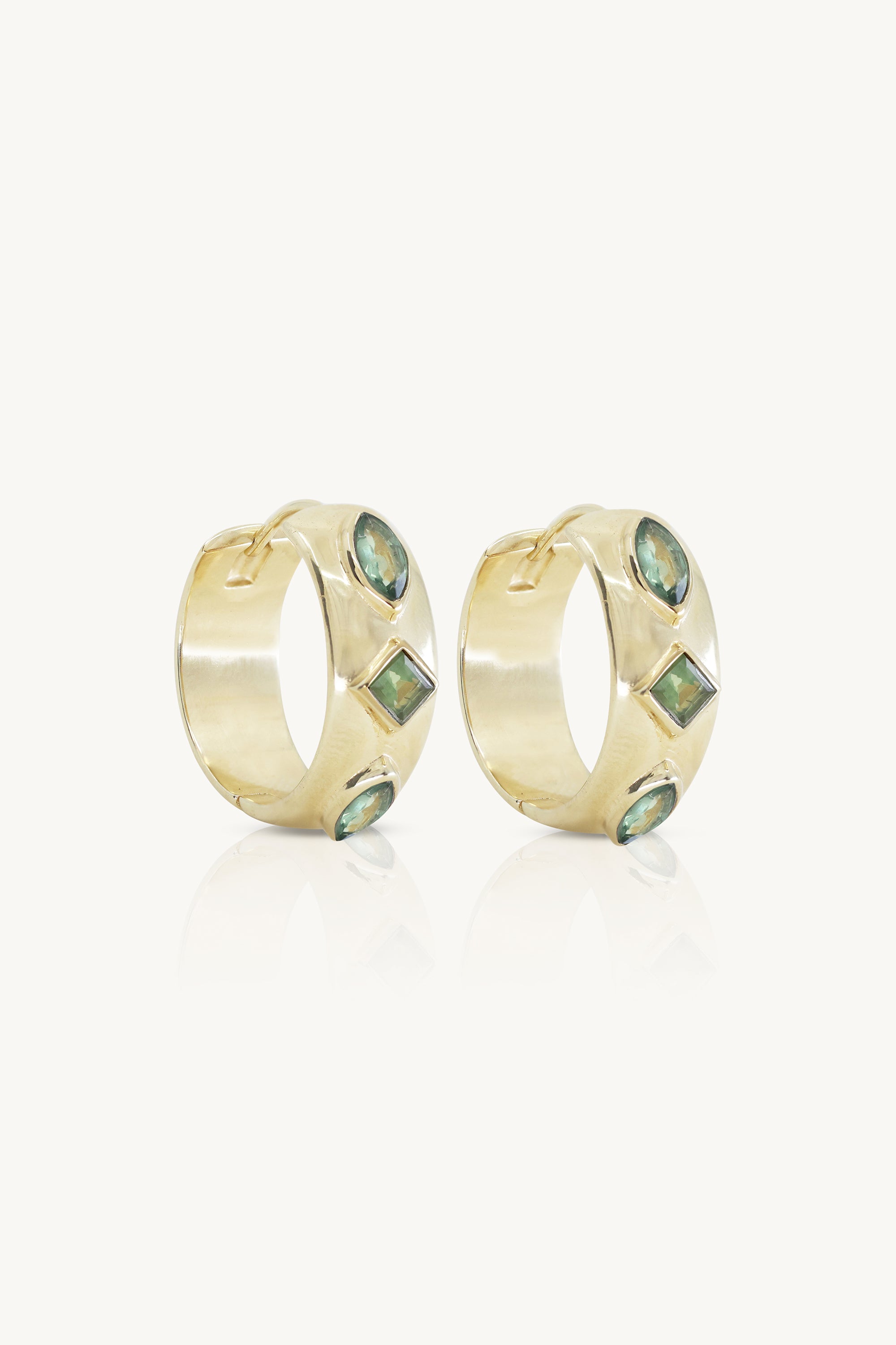 Coronet Apatite Gold Hoops