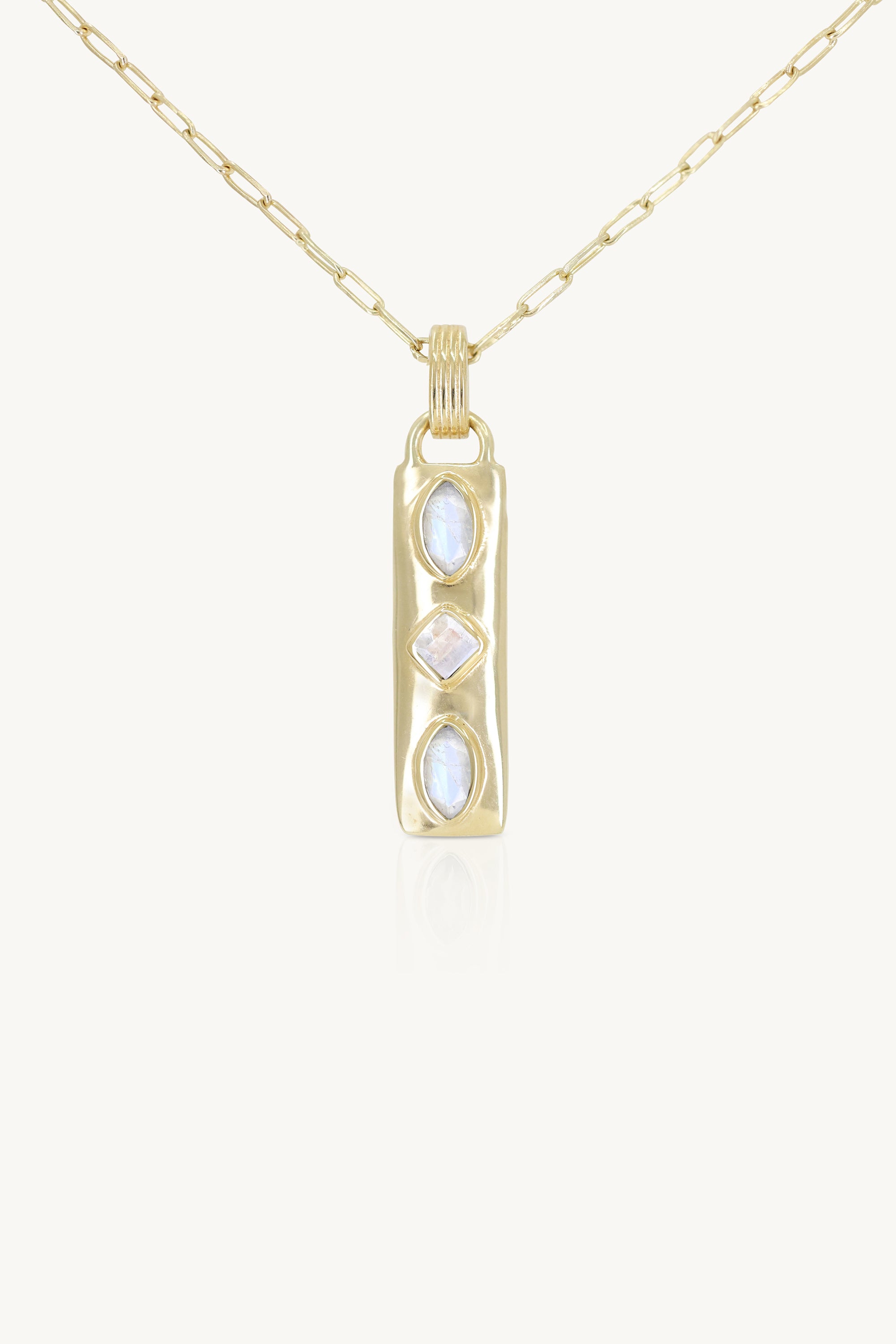 Coronet Moonstone Gold Necklace