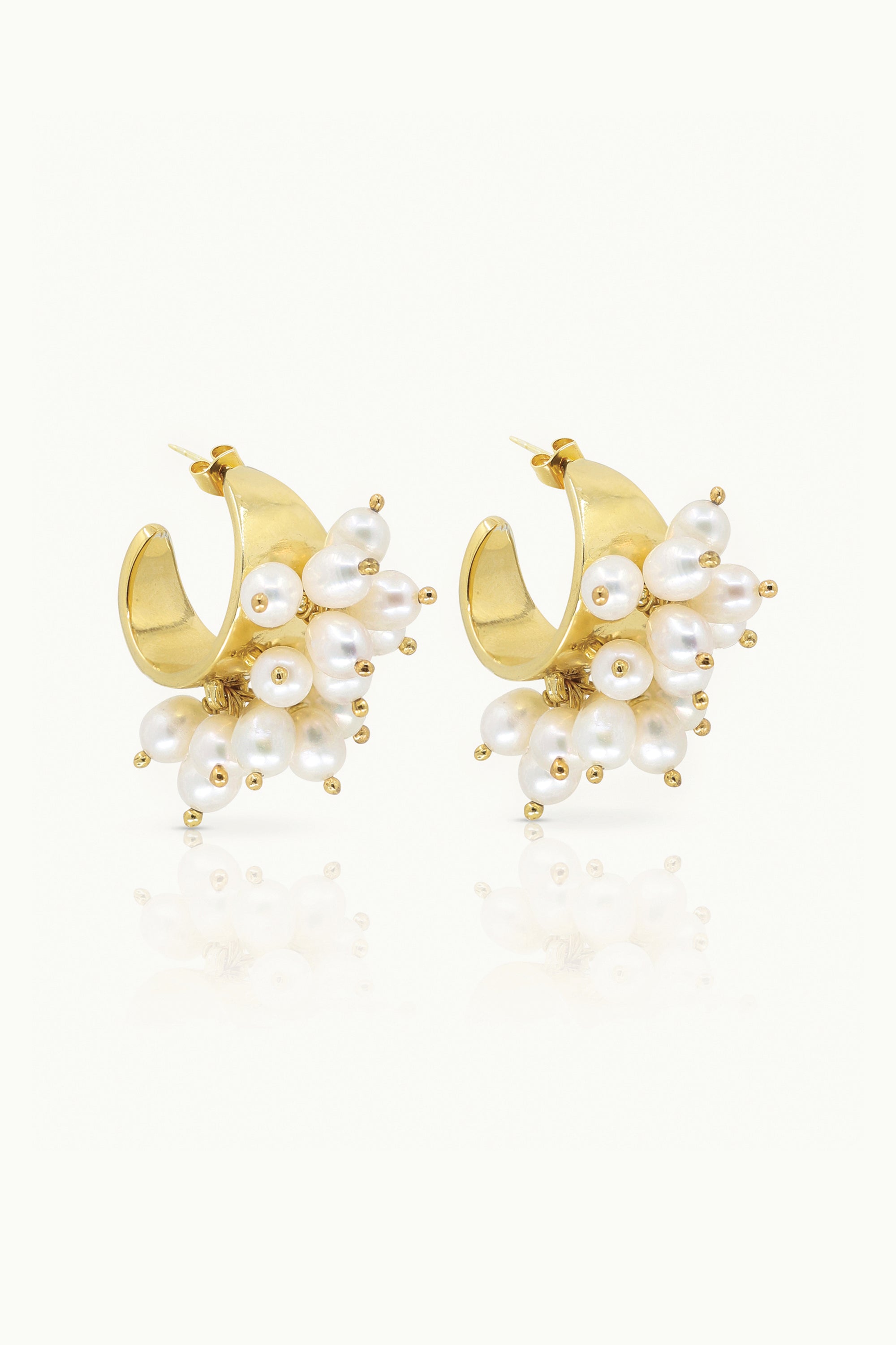 Annabel Gold Pearl Earrings