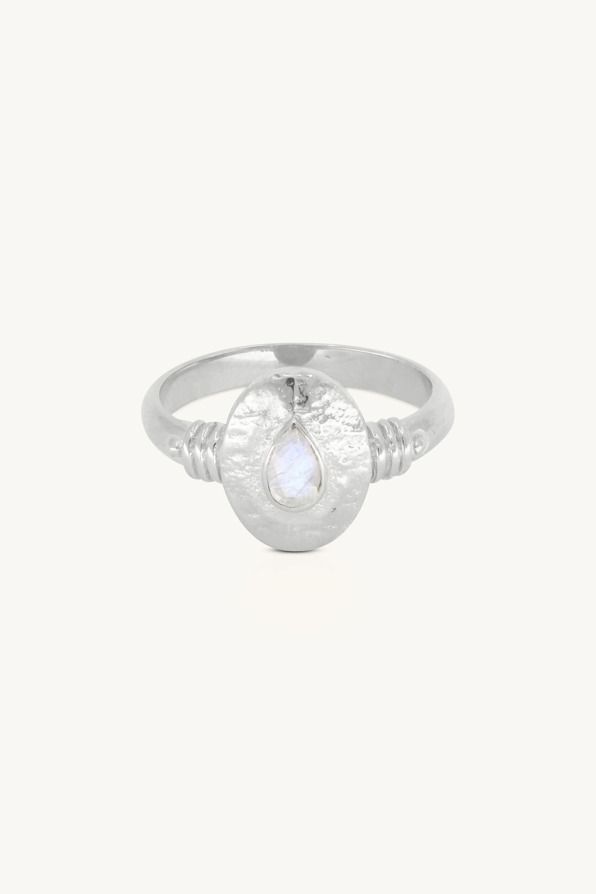 Esme Moonstone Silver Ring