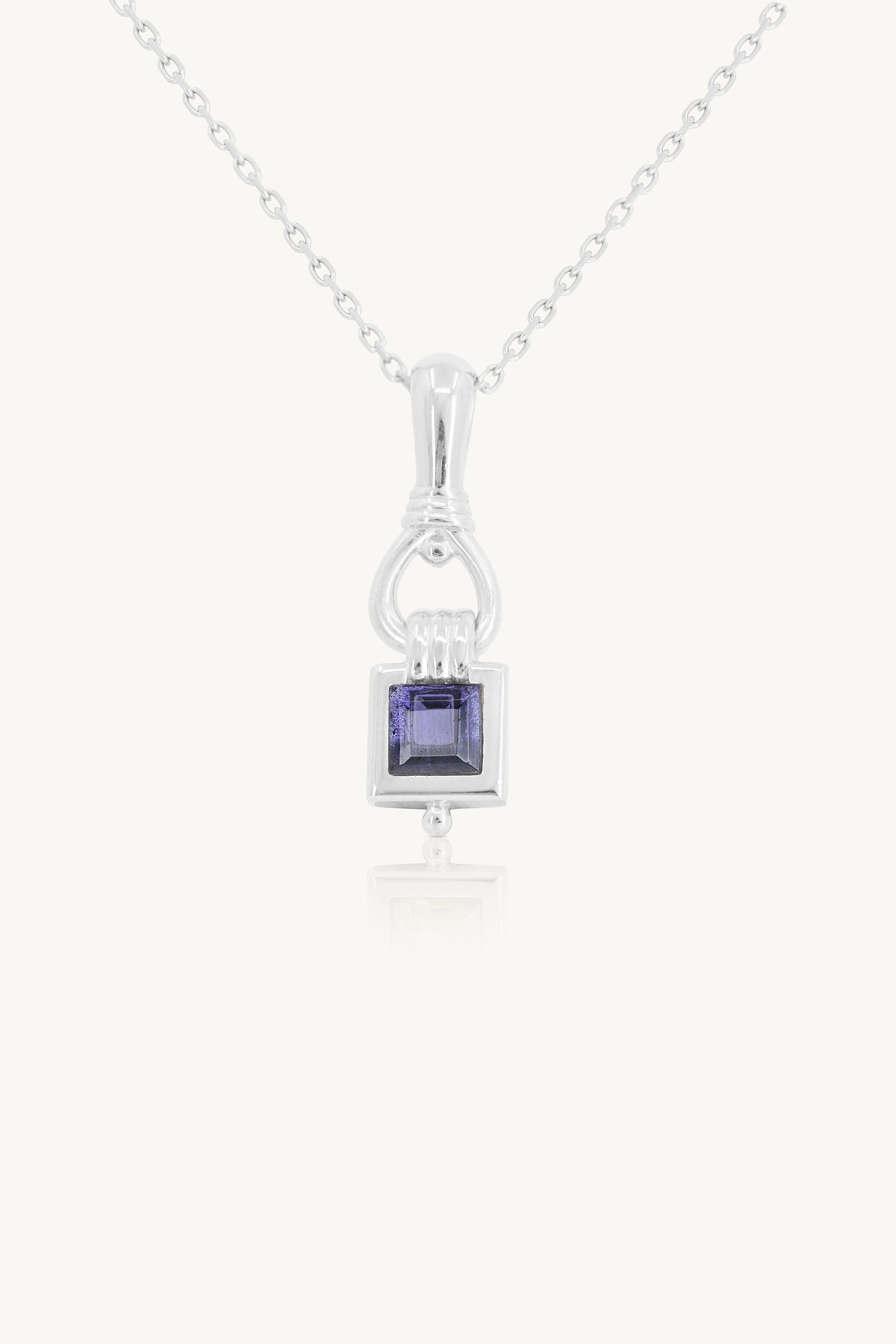 Freya Iolite Silver Necklace