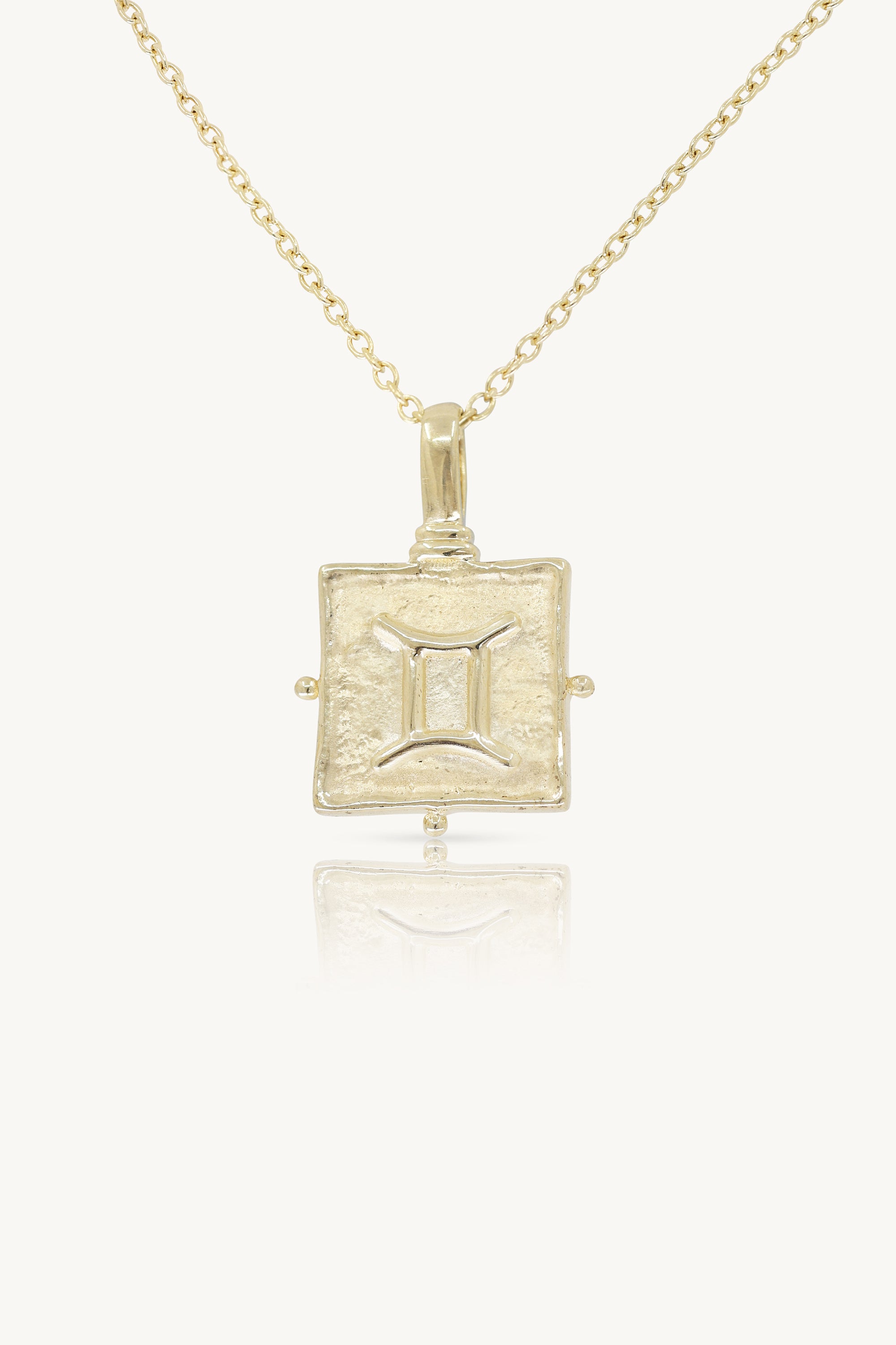 Gemini Zodiac Gold Necklace