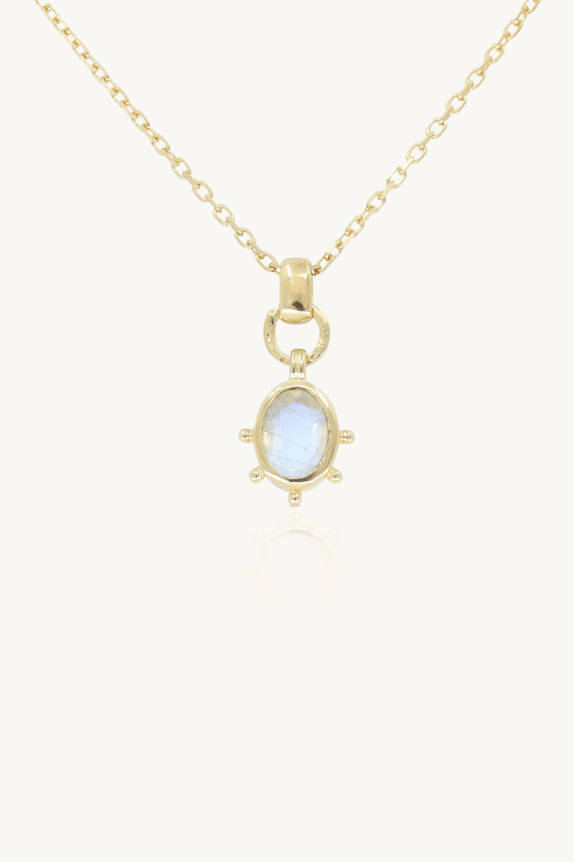 Gia Moonstone Gold Necklace