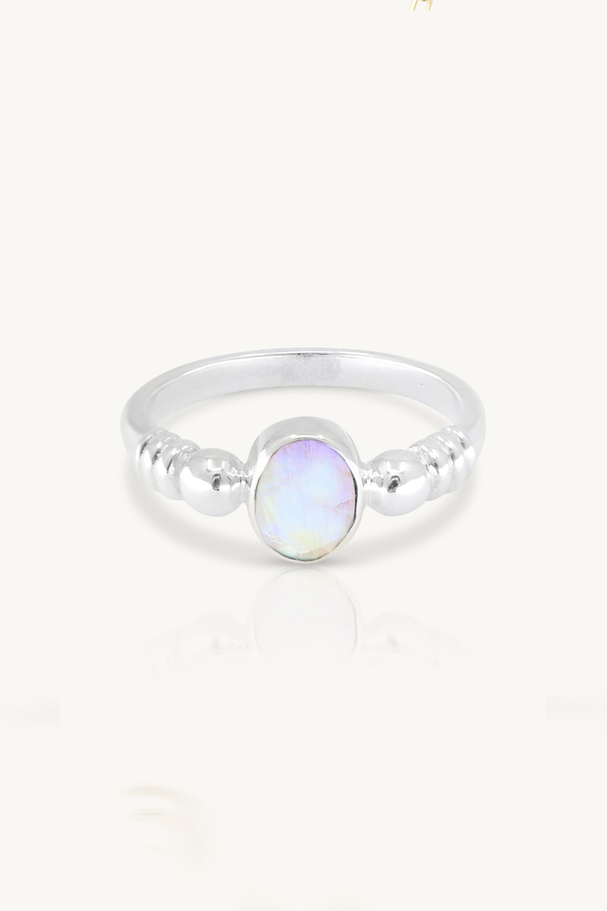 Harper Moonstone Silver Ring