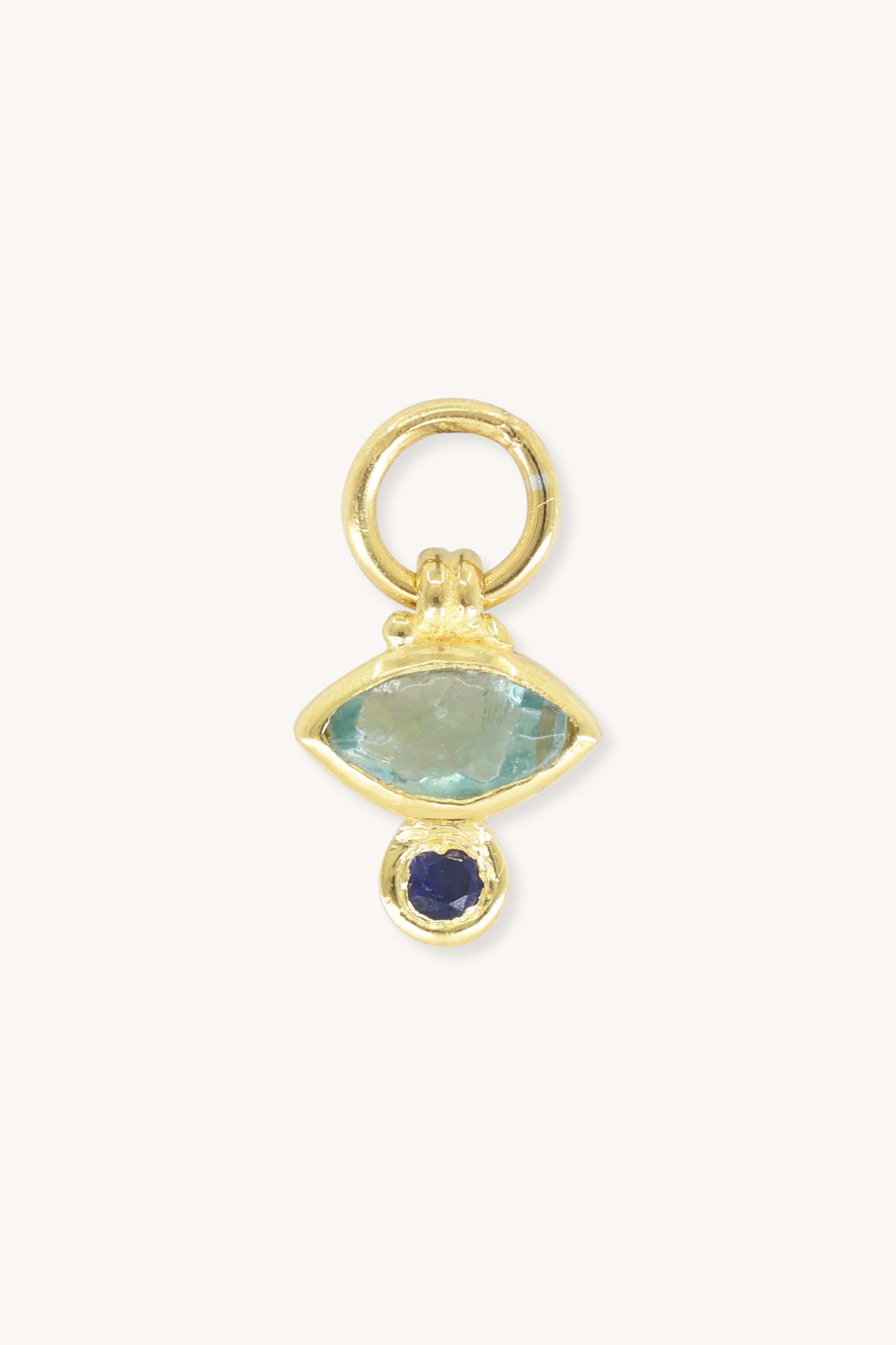 Hazel Apatite Gold Charm