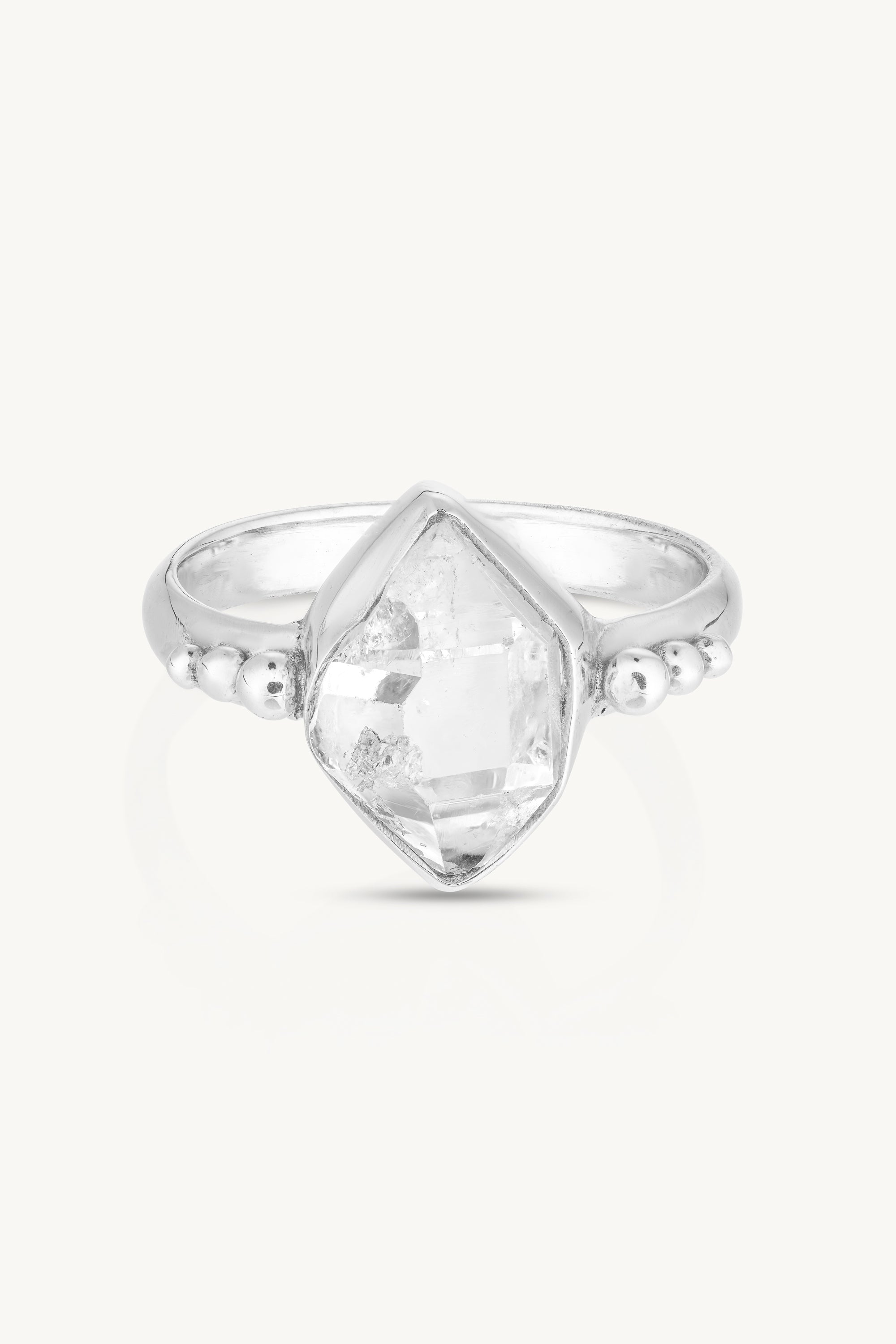 Herkimer Diamond Silver Ring