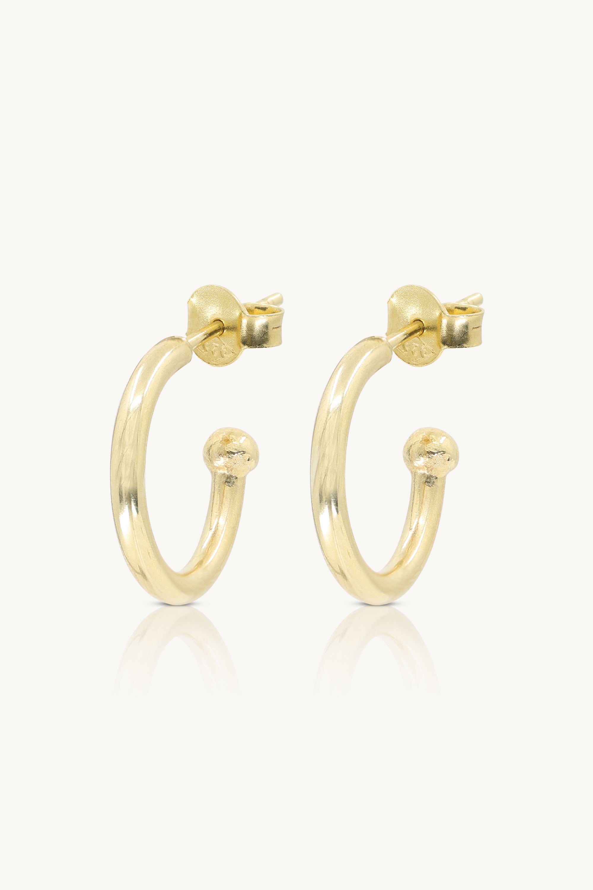 Polished Gold Hoops - Small