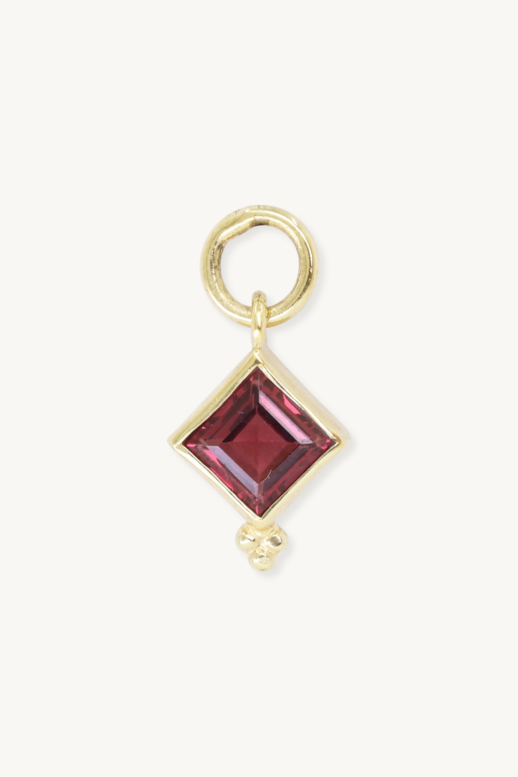 Isla Rhodolite Gold Charm