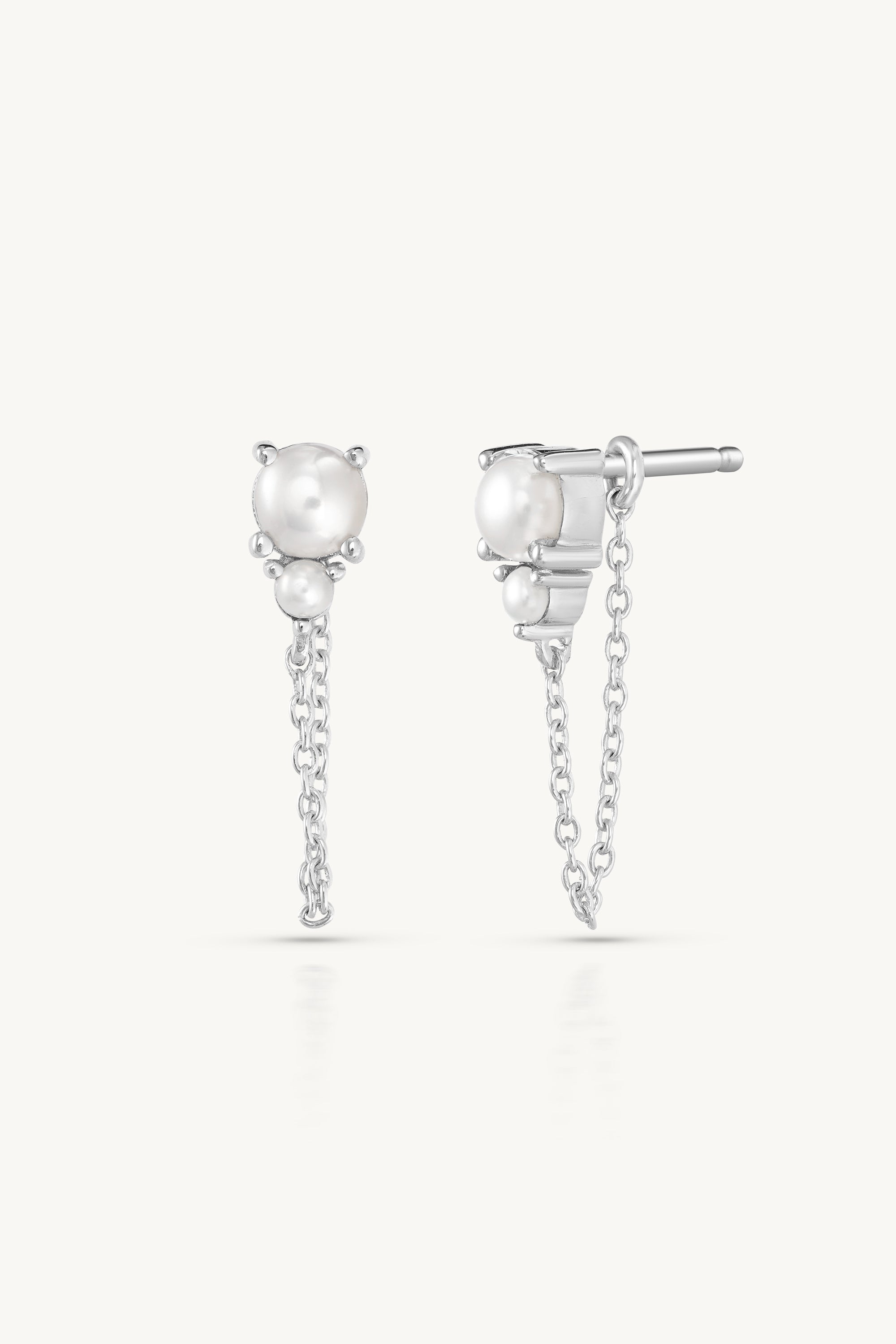 June Ombre Pearl Birthstone Silver Stud