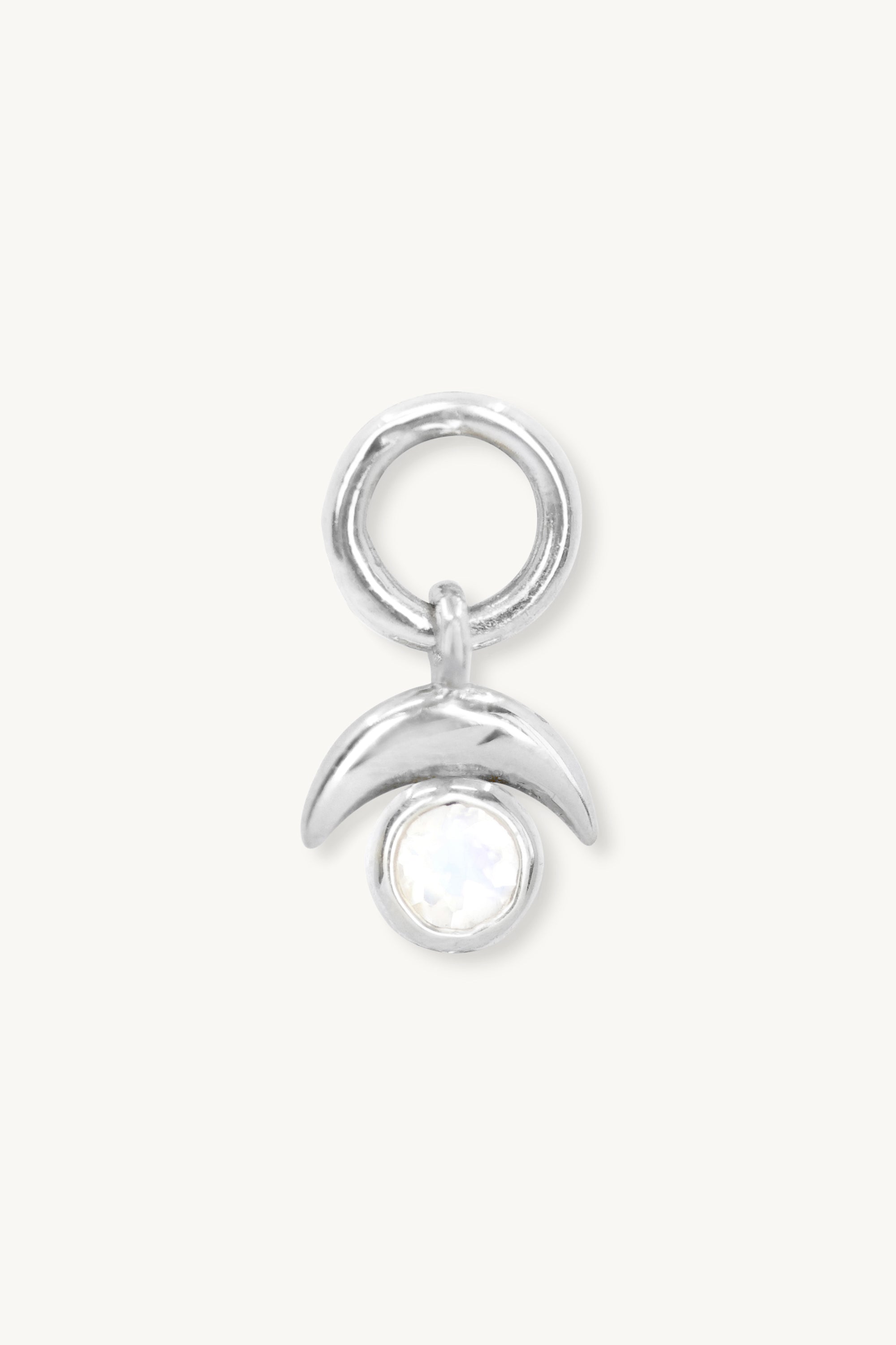 Lunar Silver Moonstone Charm