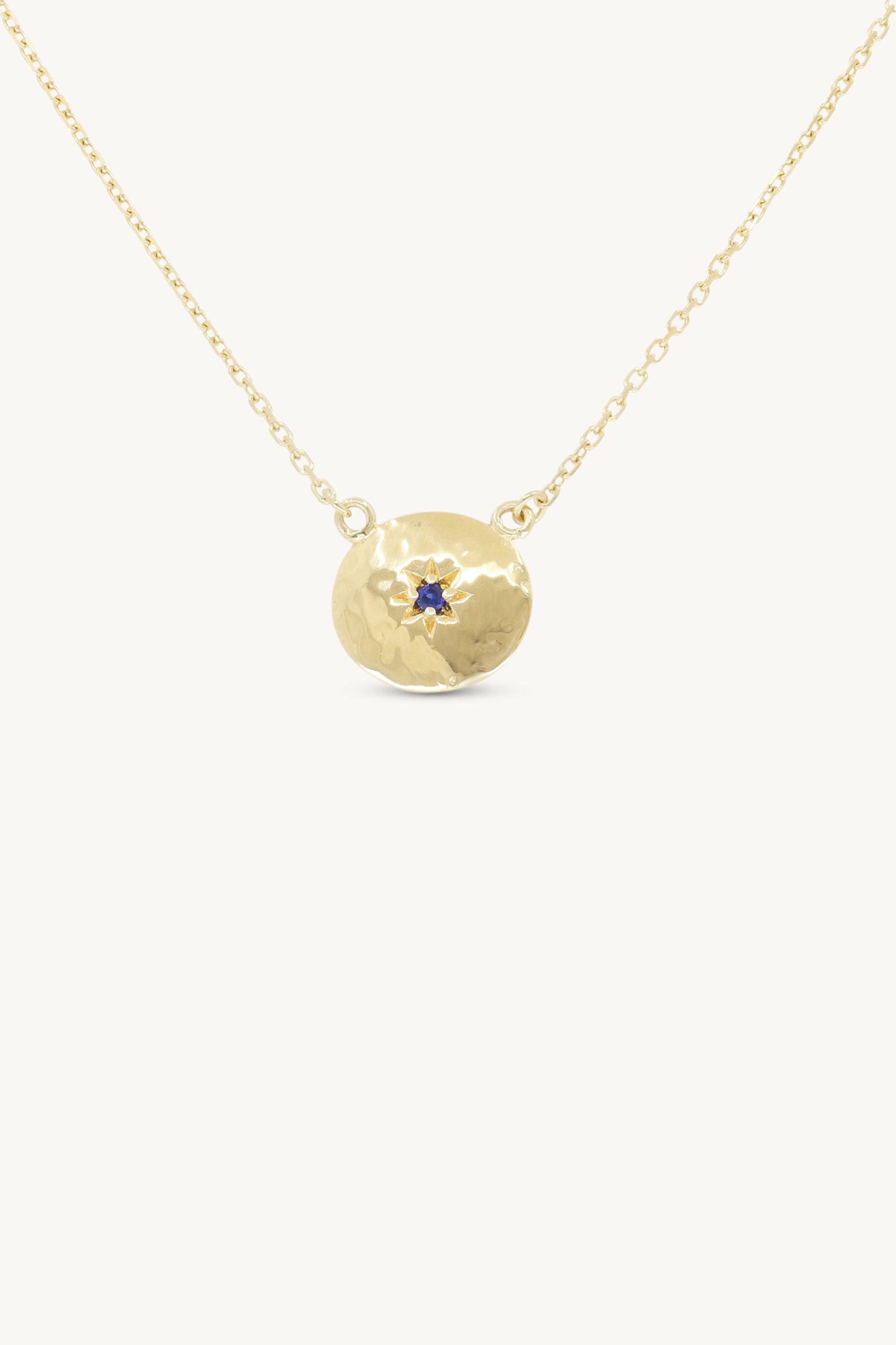 Mia Sapphire Gold Necklace