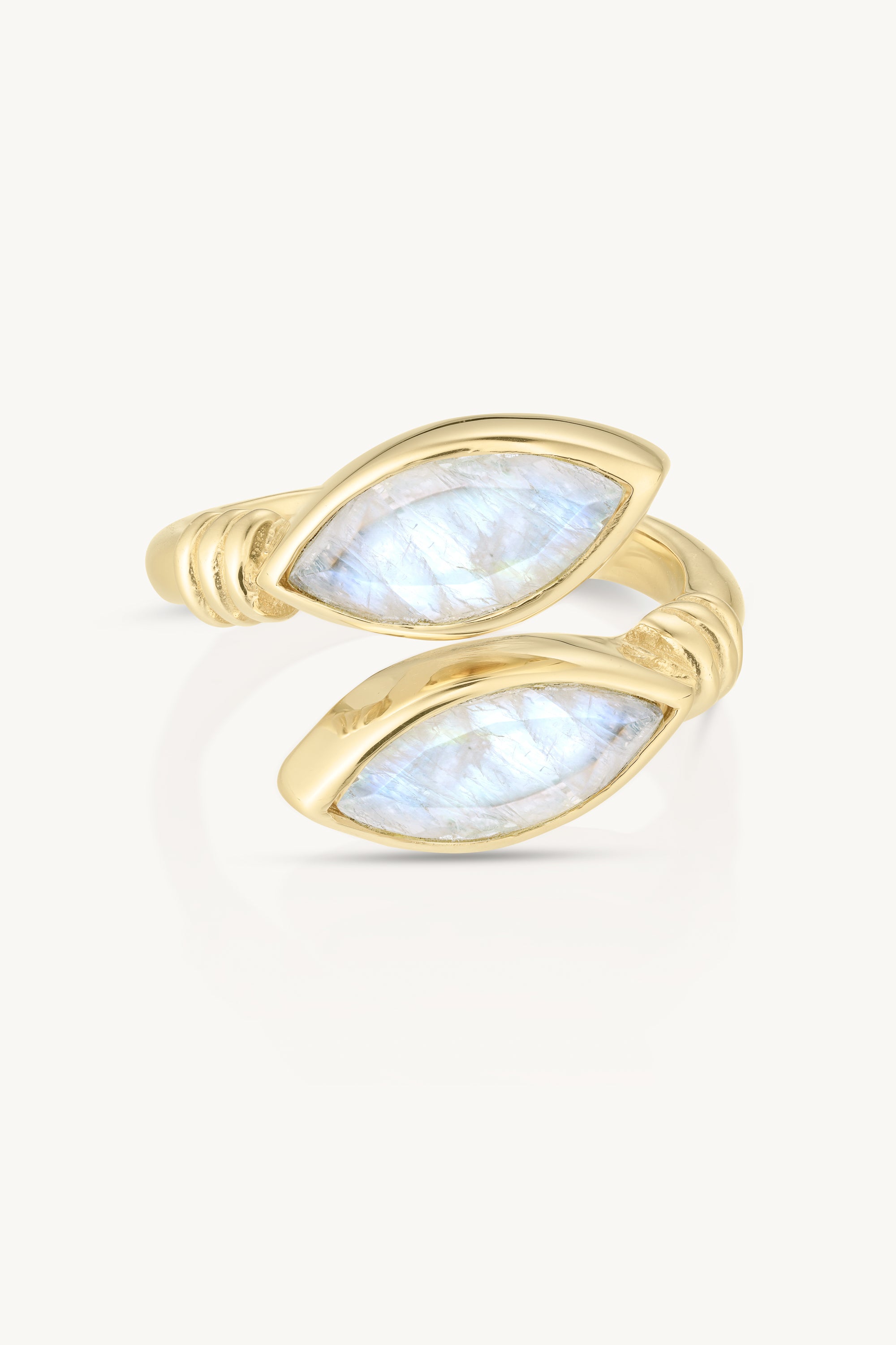 Medusa Moonstone Gold Ring