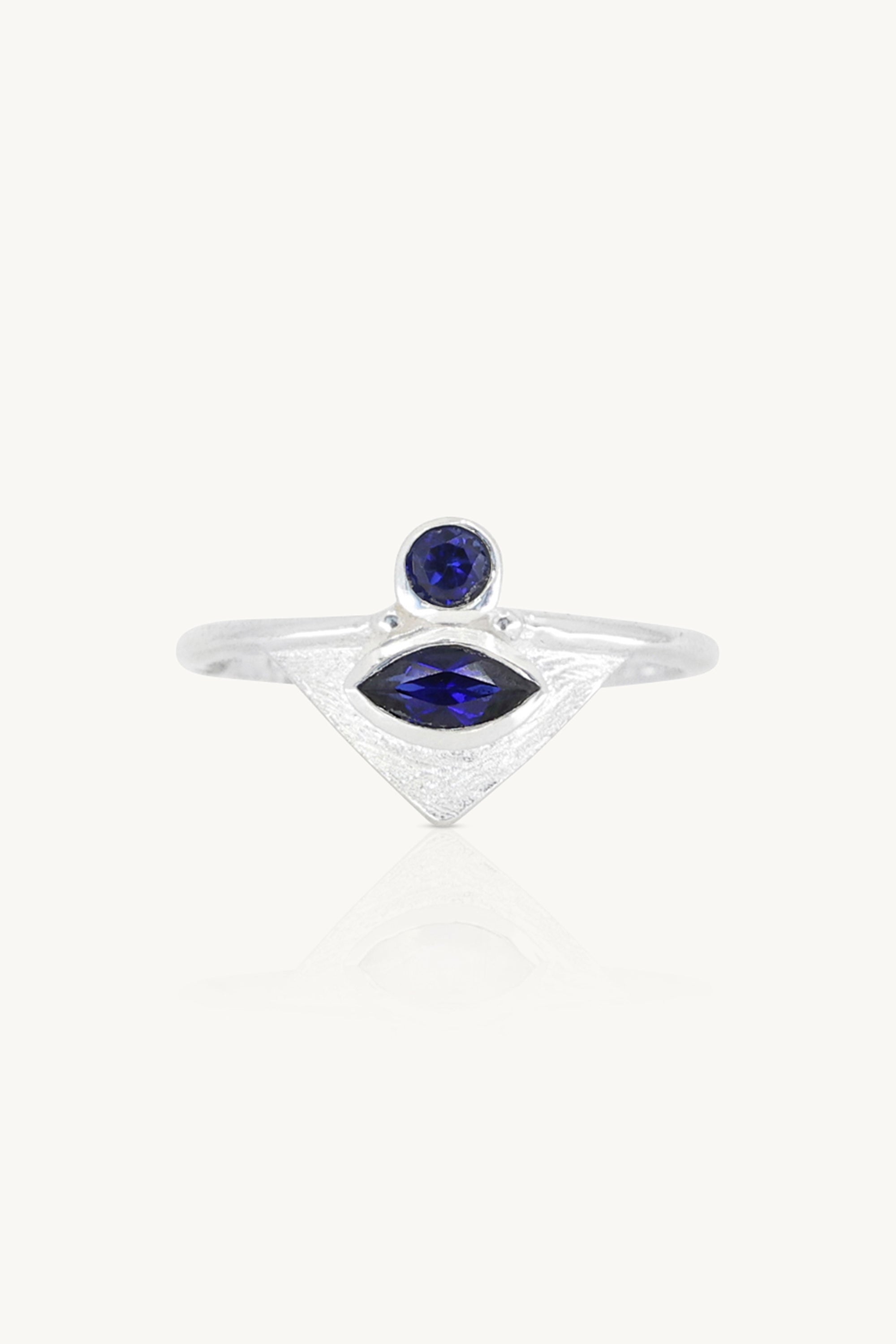 The Nile Sapphire Silver Ring