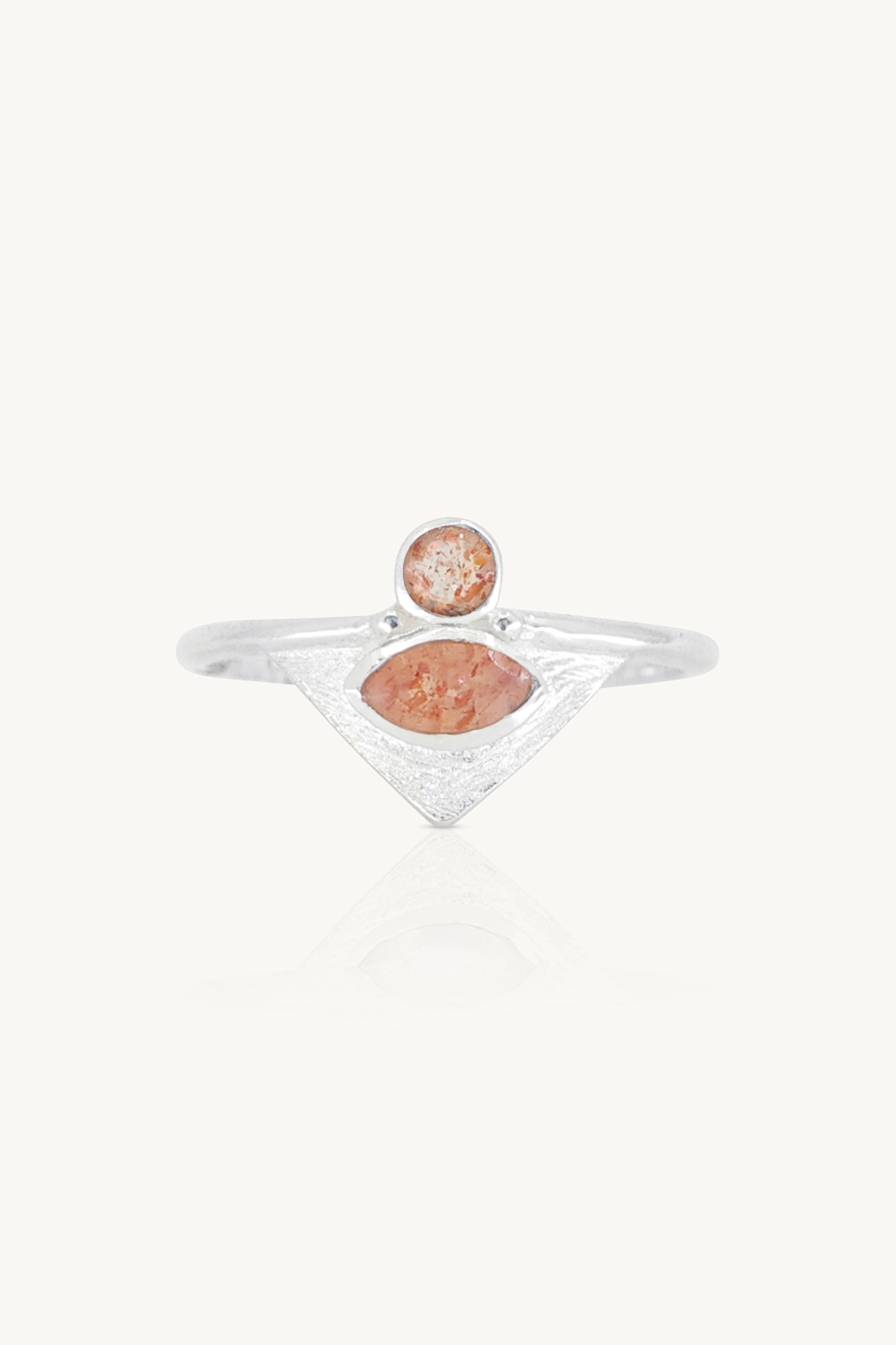 The Nile Sunstone Silver Ring