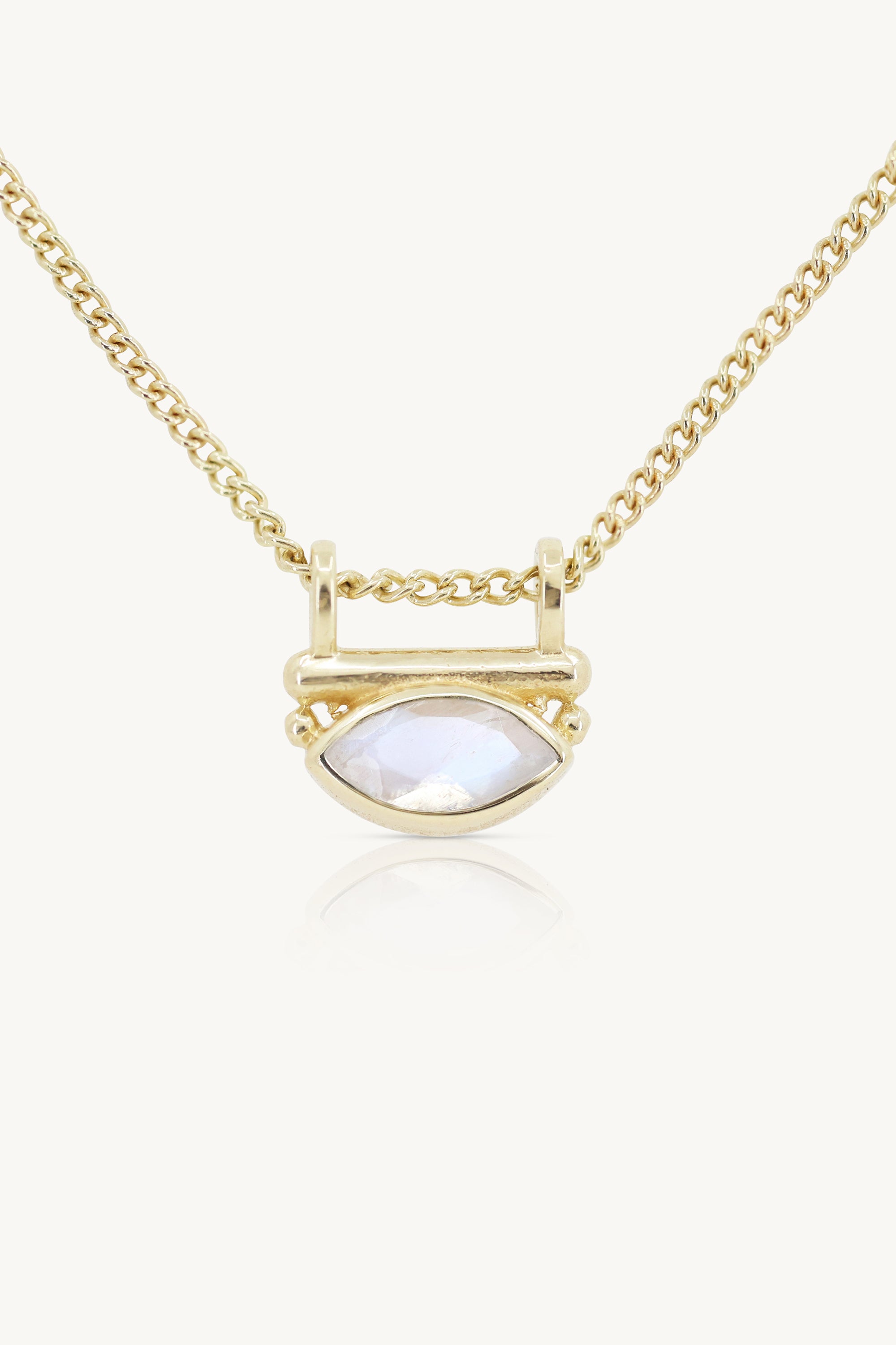 Nyra Moonstone Gold Necklace