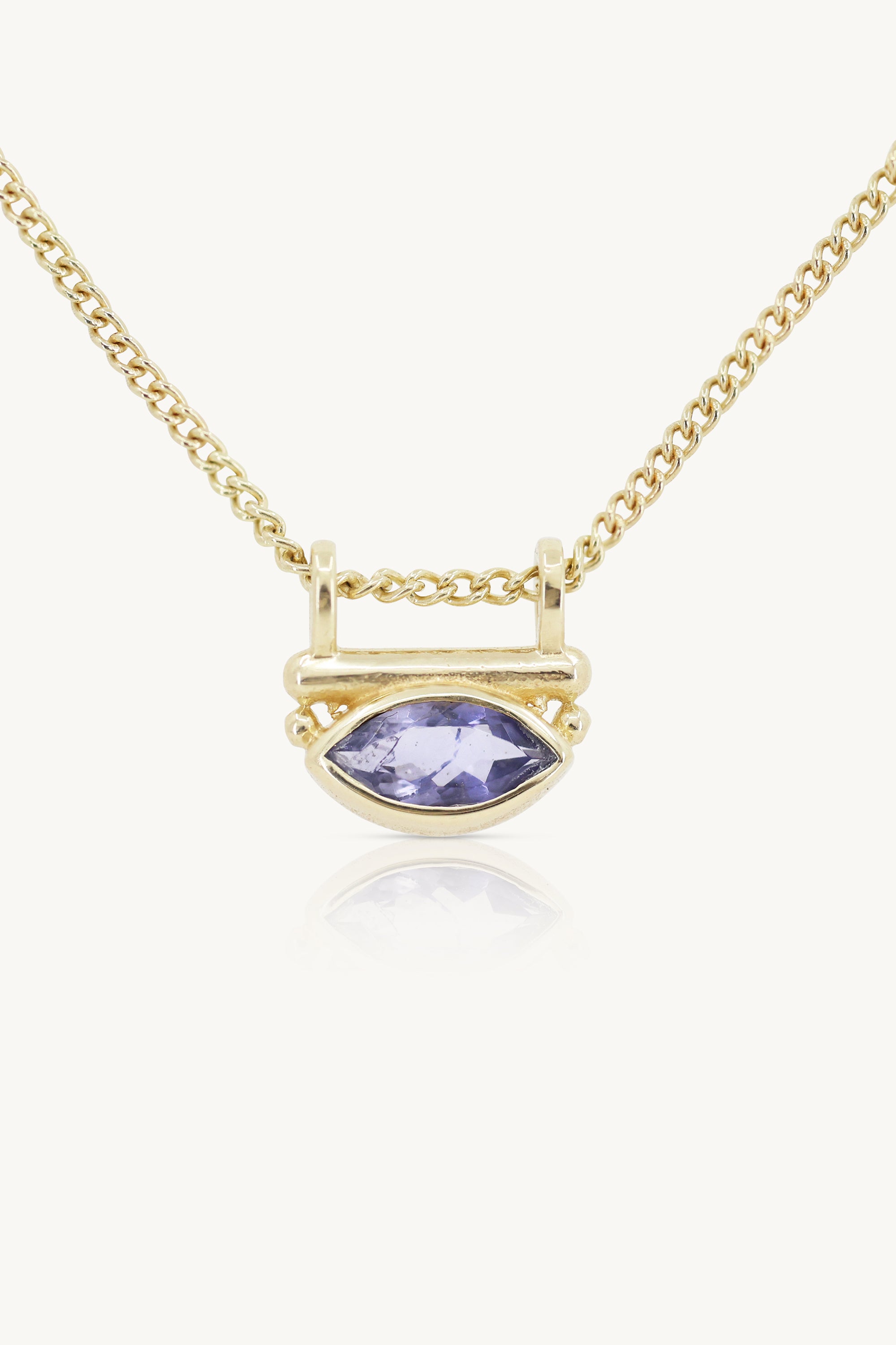 Nyra Iolite Gold Necklace