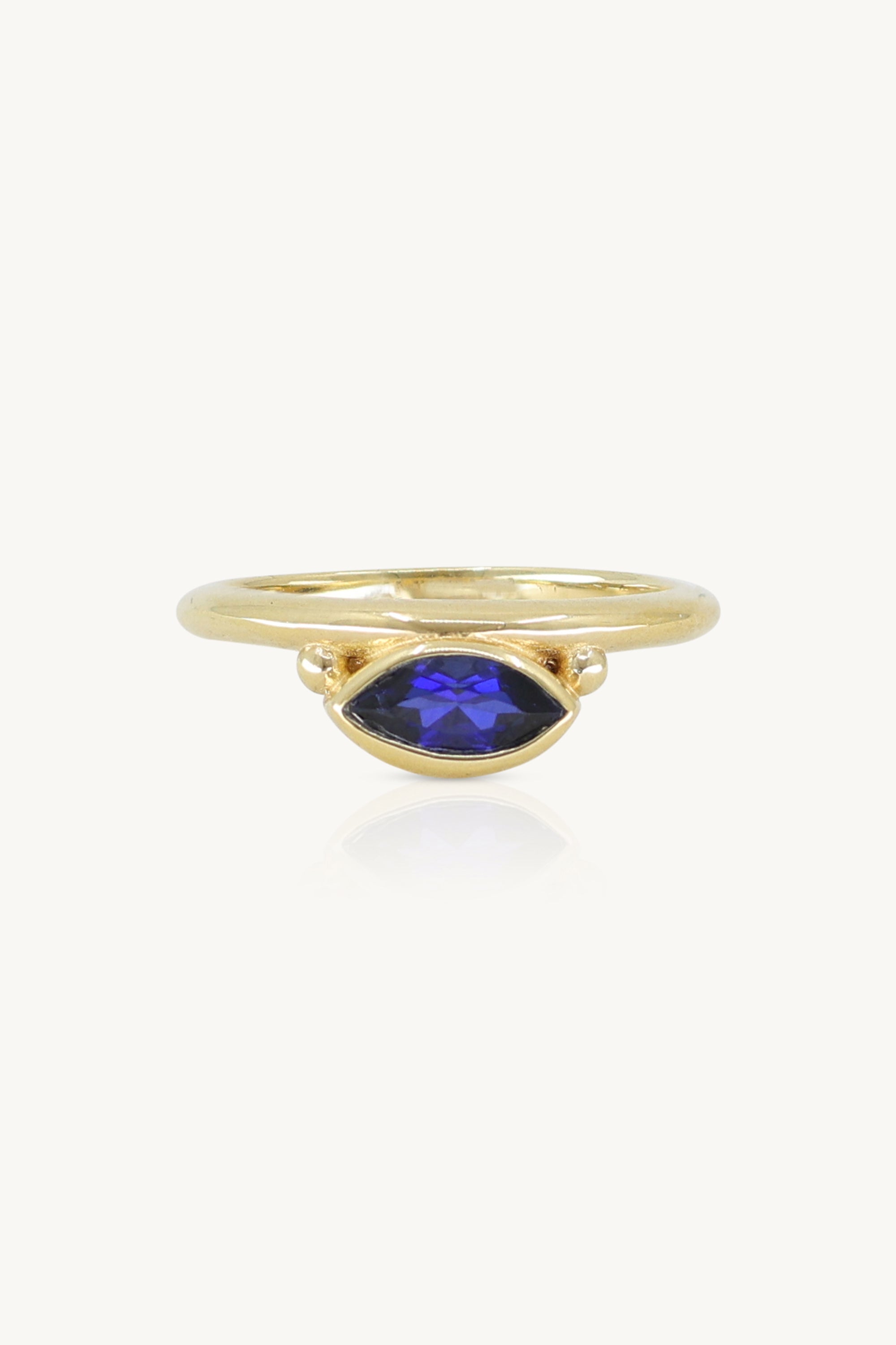 Nyra Marquise Sapphire Gold Stacker