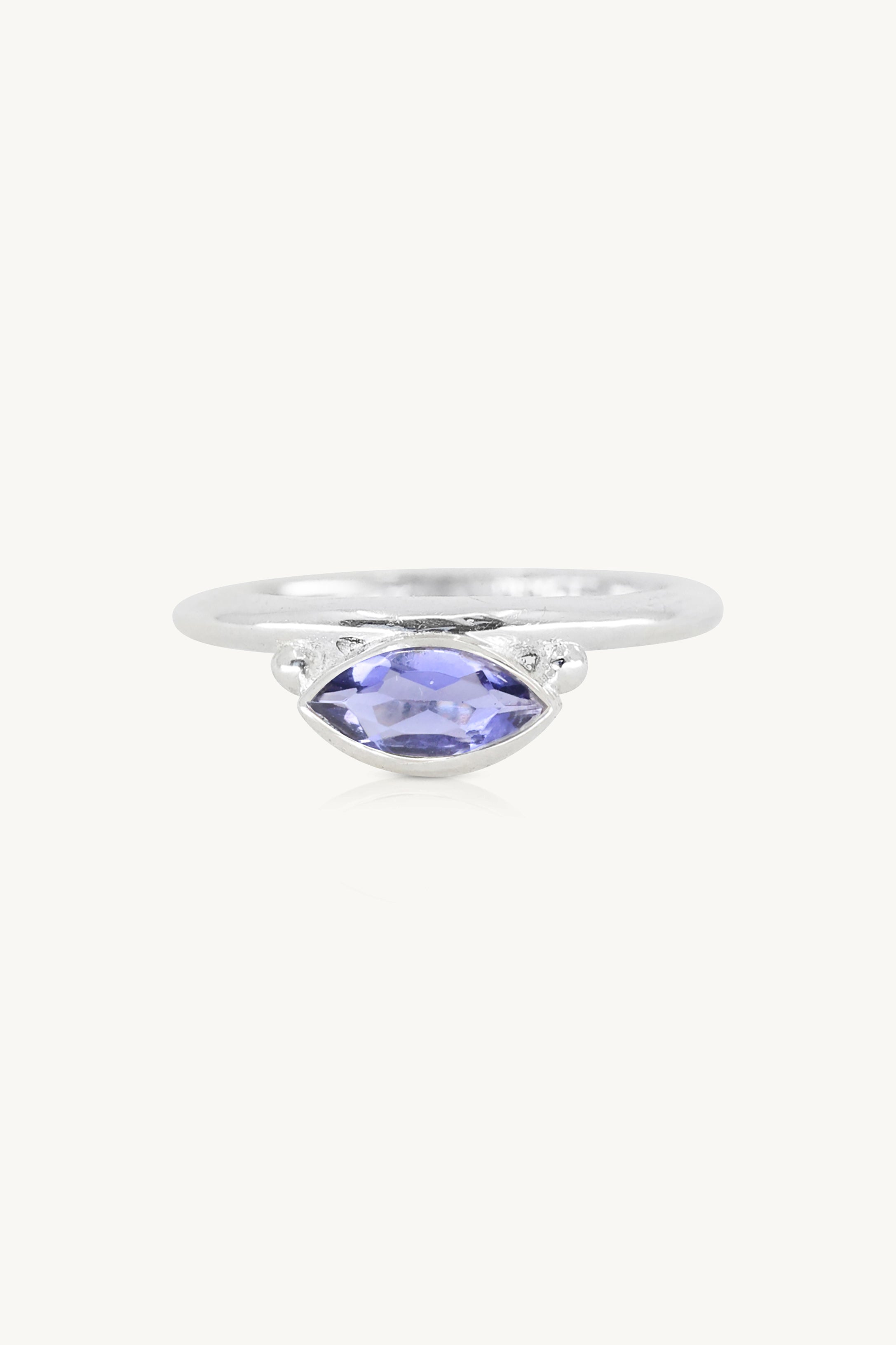 Nyra Marquise Iolite Silver Stacker