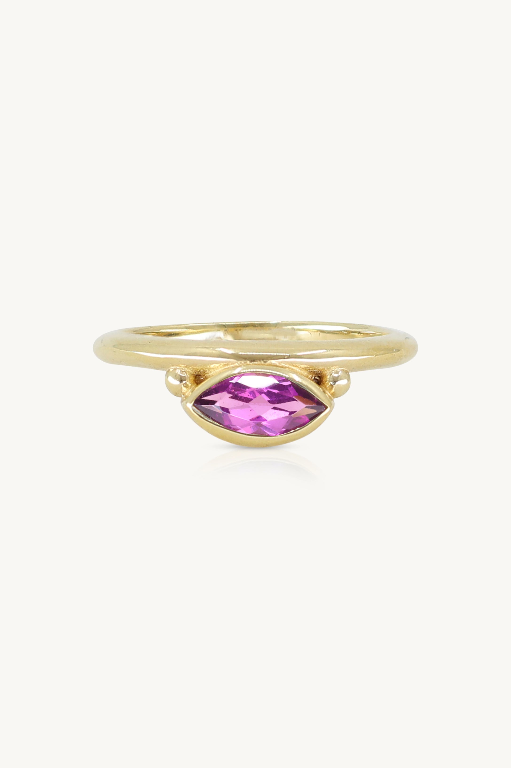 Nyra Marquise Rhodolite Gold Stacker