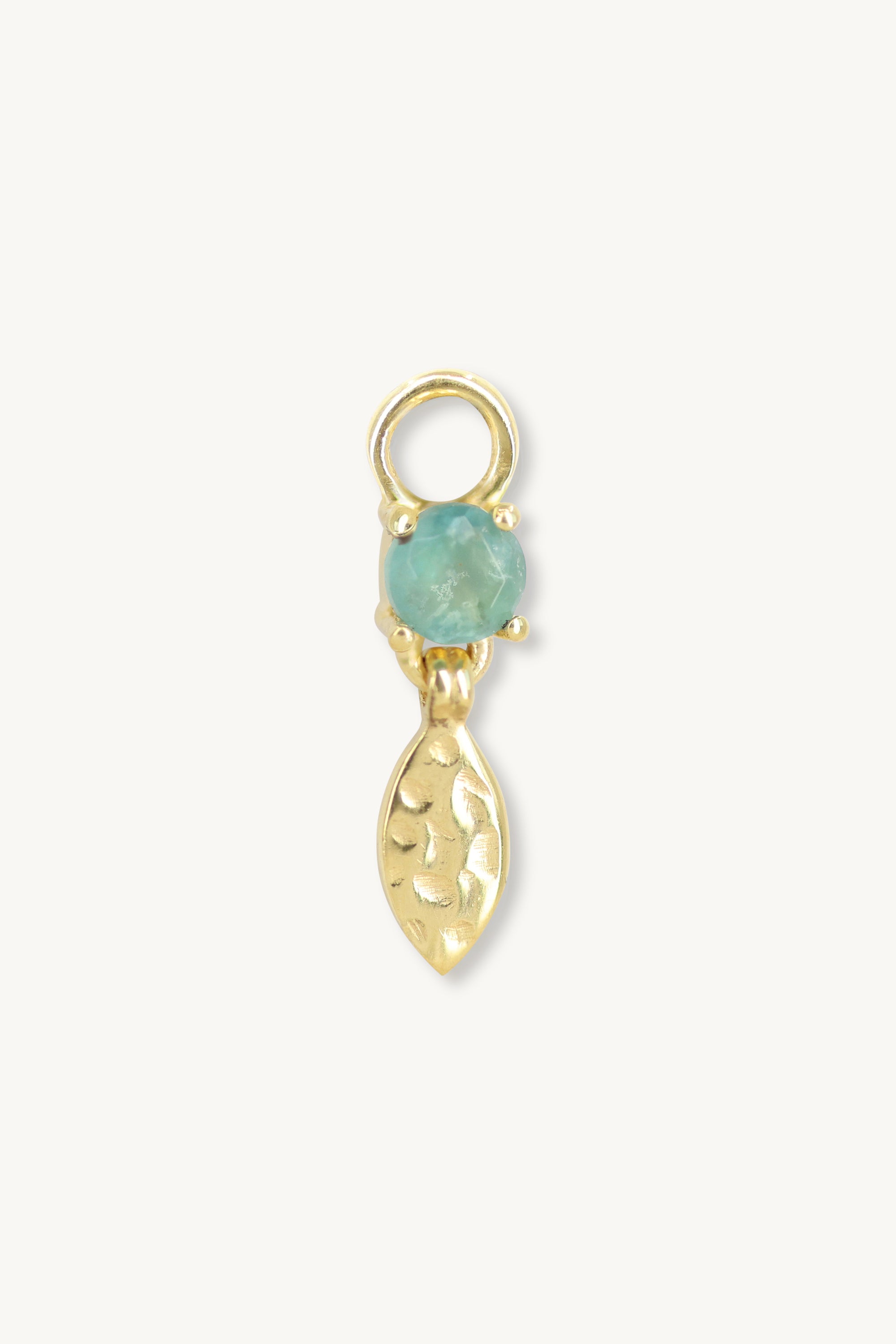 Petal Apatite Gold Charm