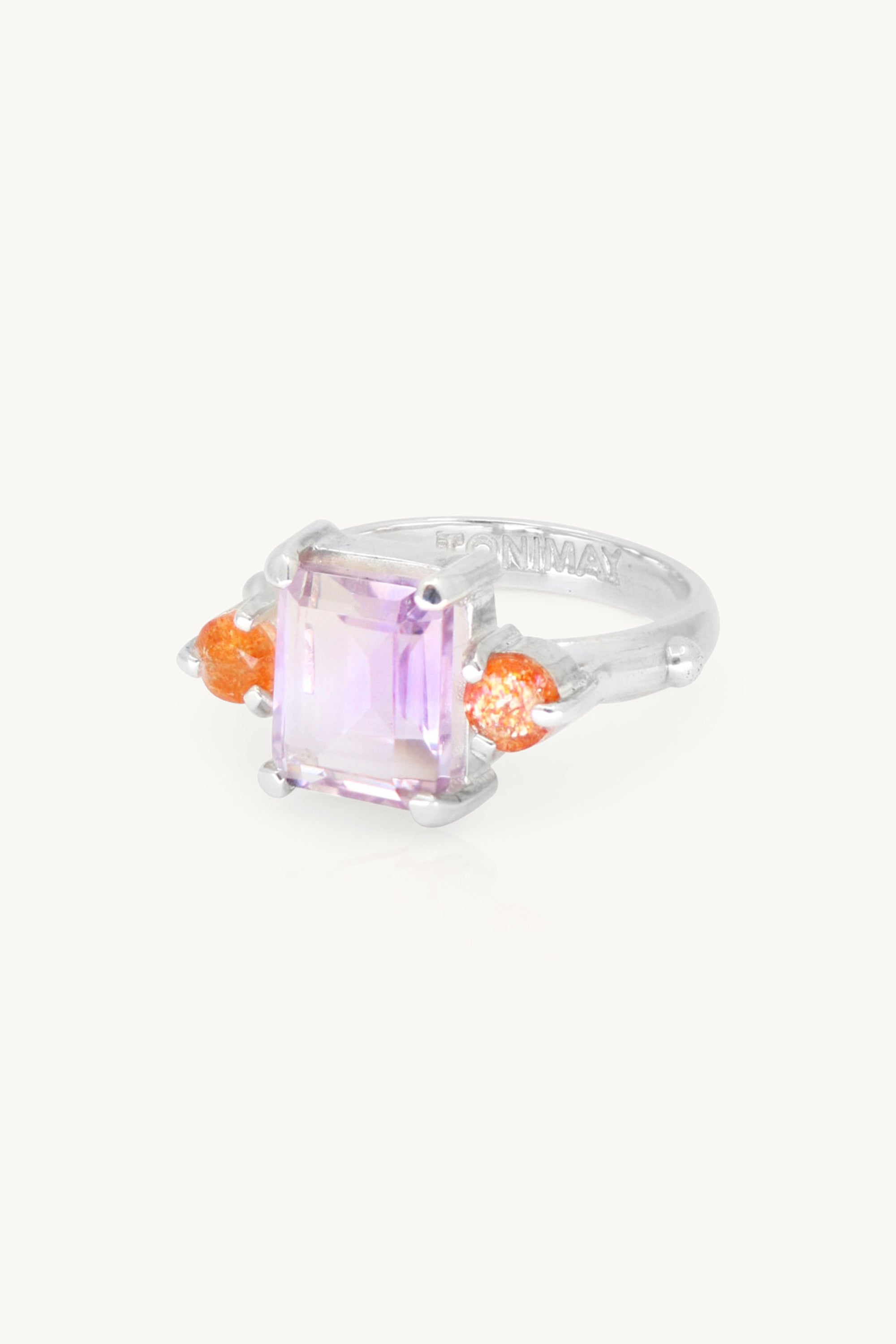 Priya Ametrine Silver Ring