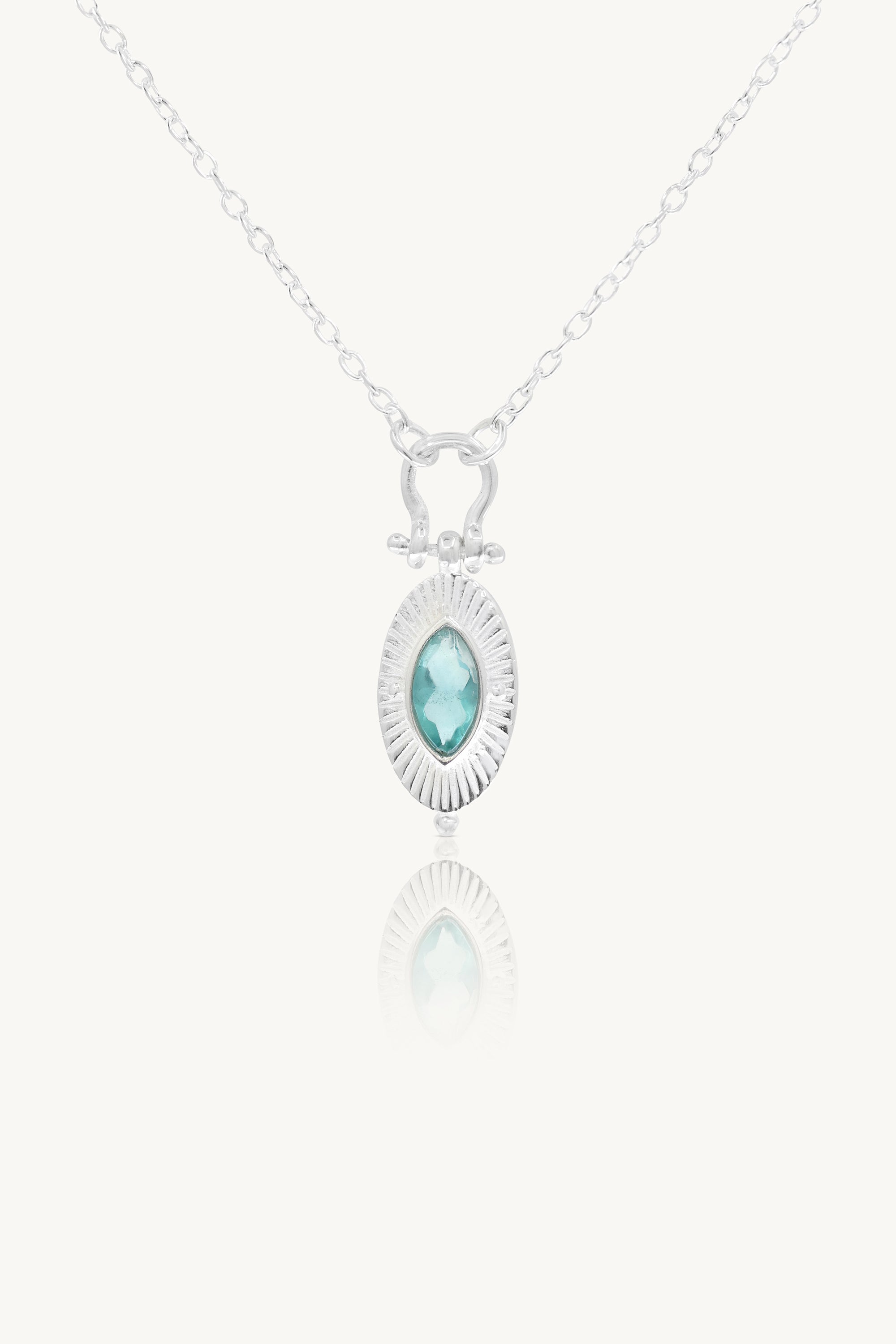 Radiance Apatite Silver Necklace