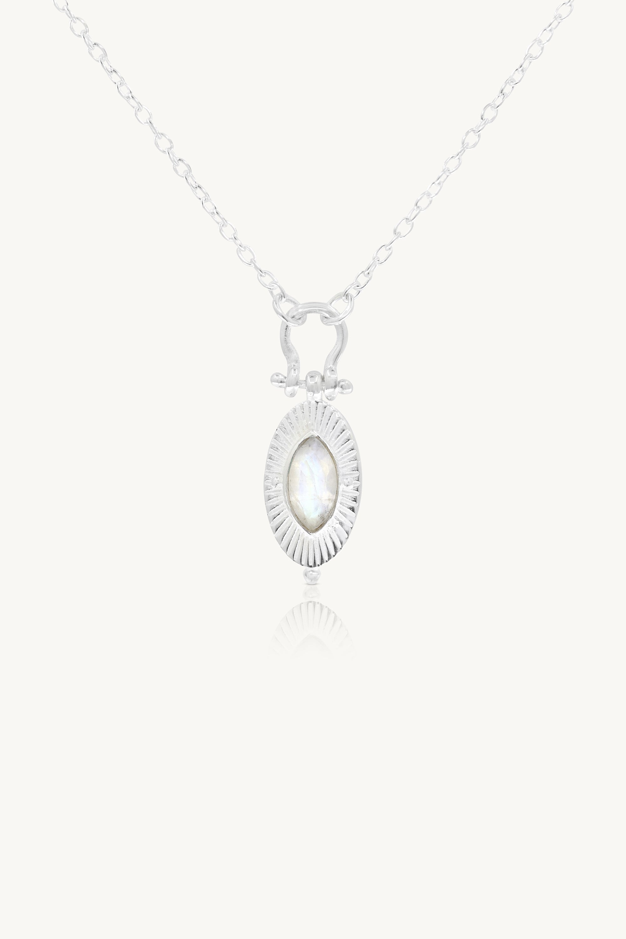 Radiance Moonstone Silver Necklace