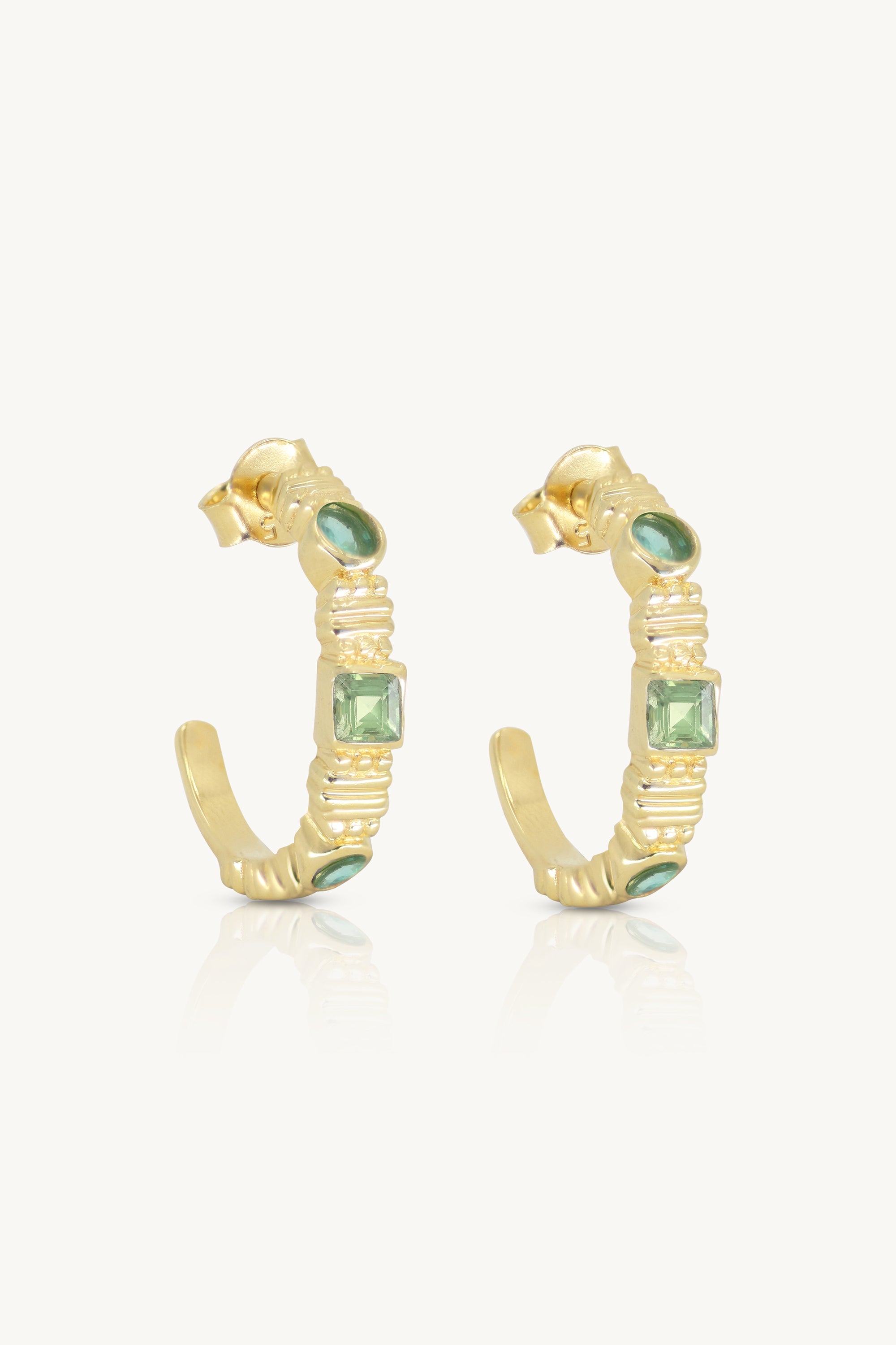 Rana Apatite Gold Earrings