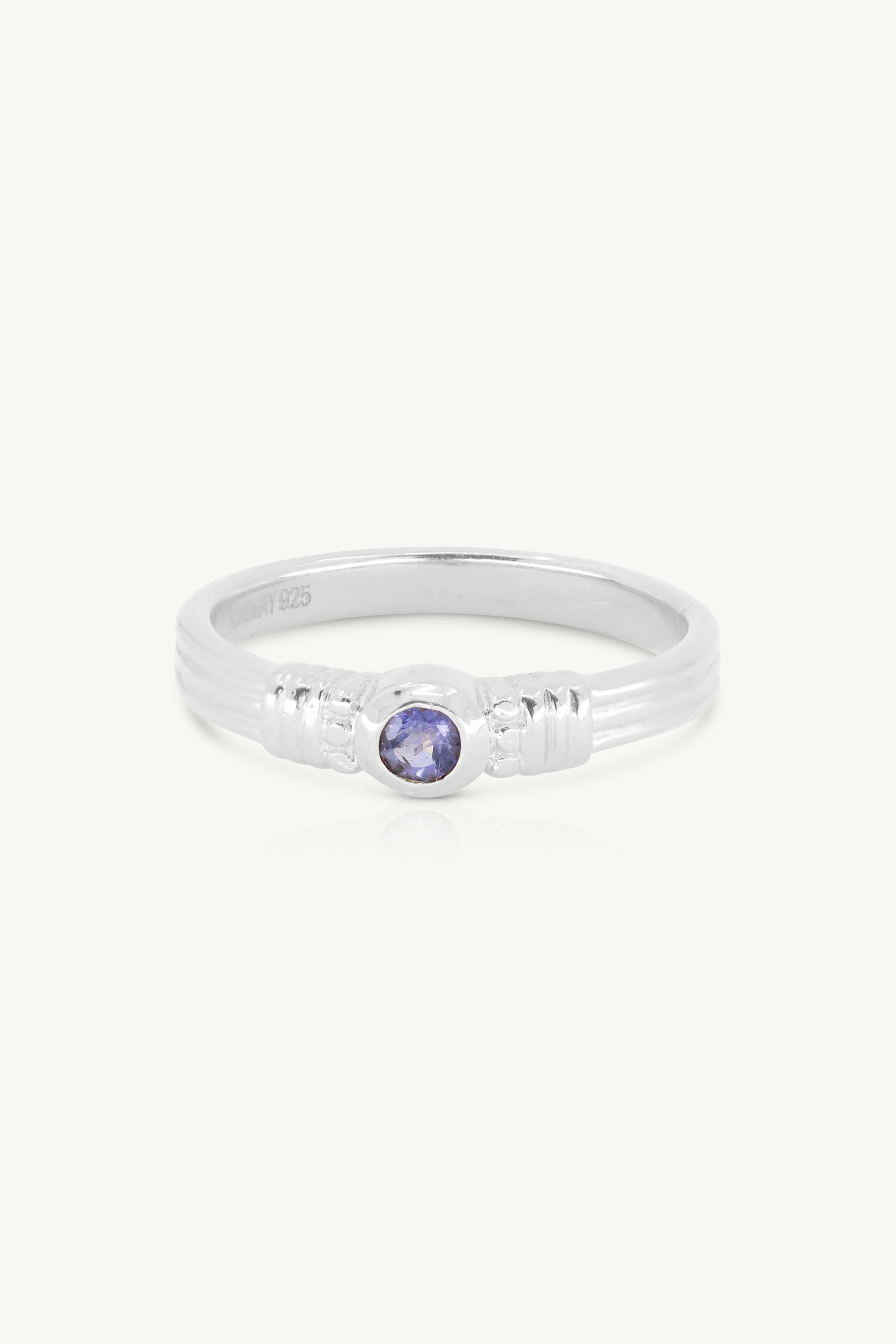 Rana Iolite Silver Ring