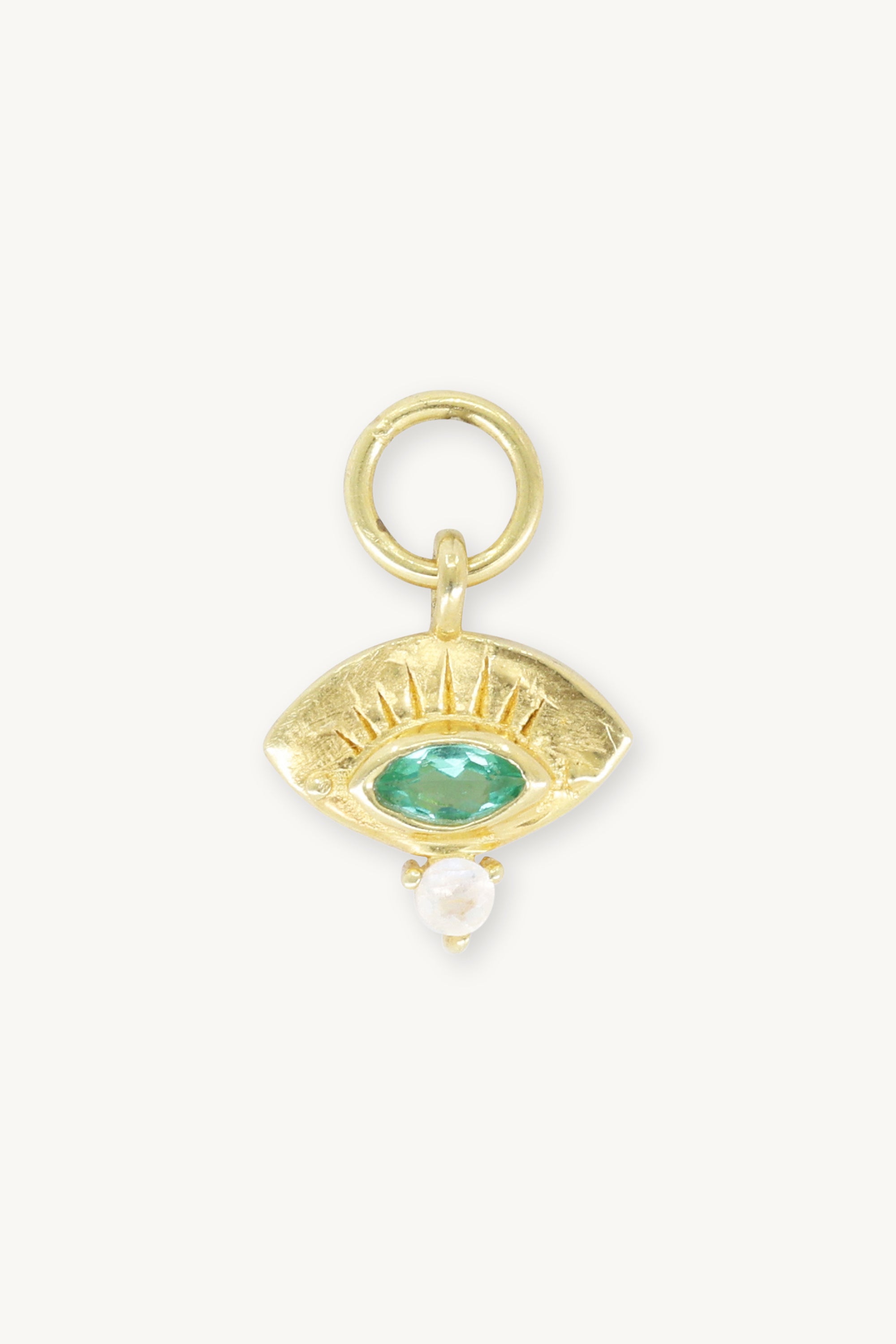 Ray Apatite Gold Charm