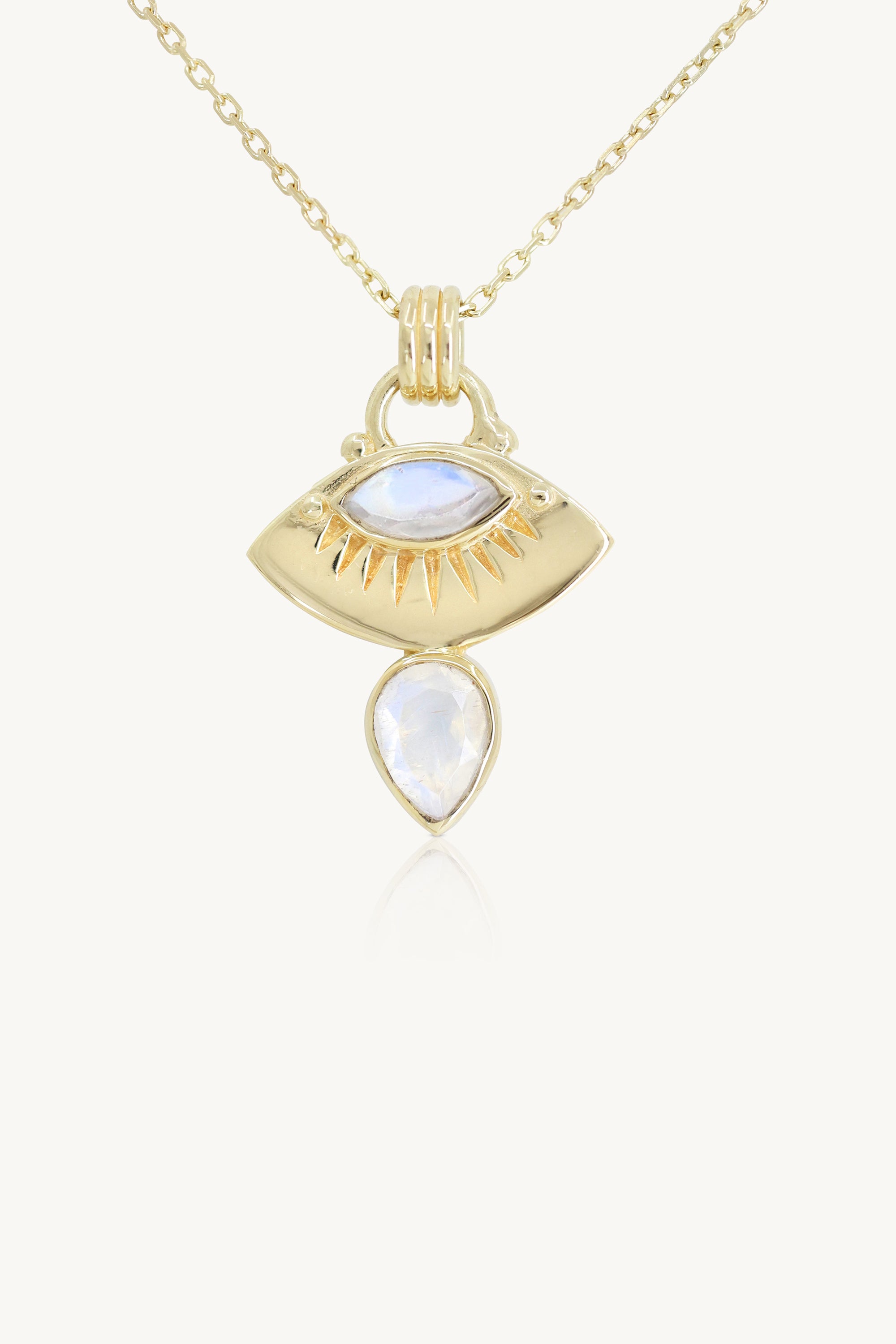 Ray Moonstone Gold Necklace