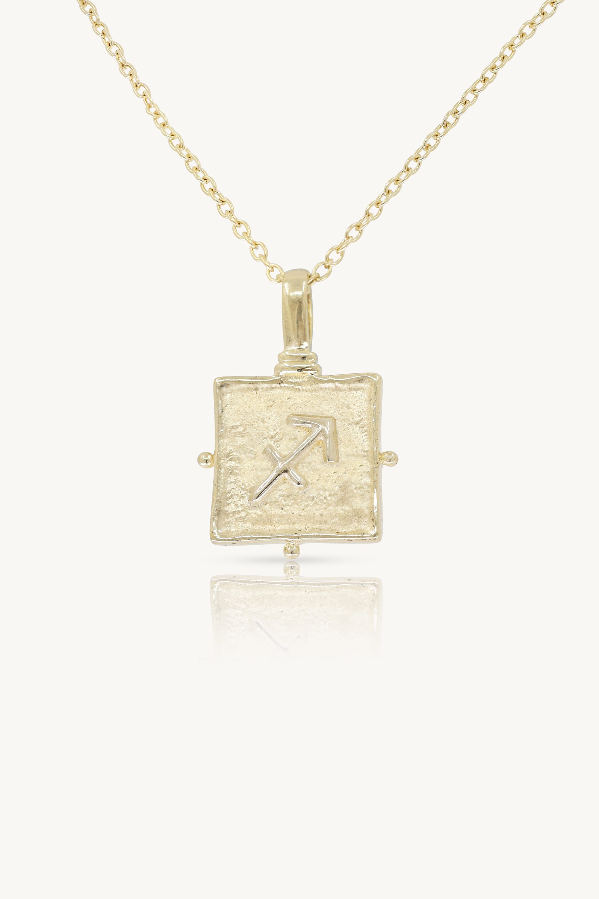 Sagittarius Zodiac Gold Necklace